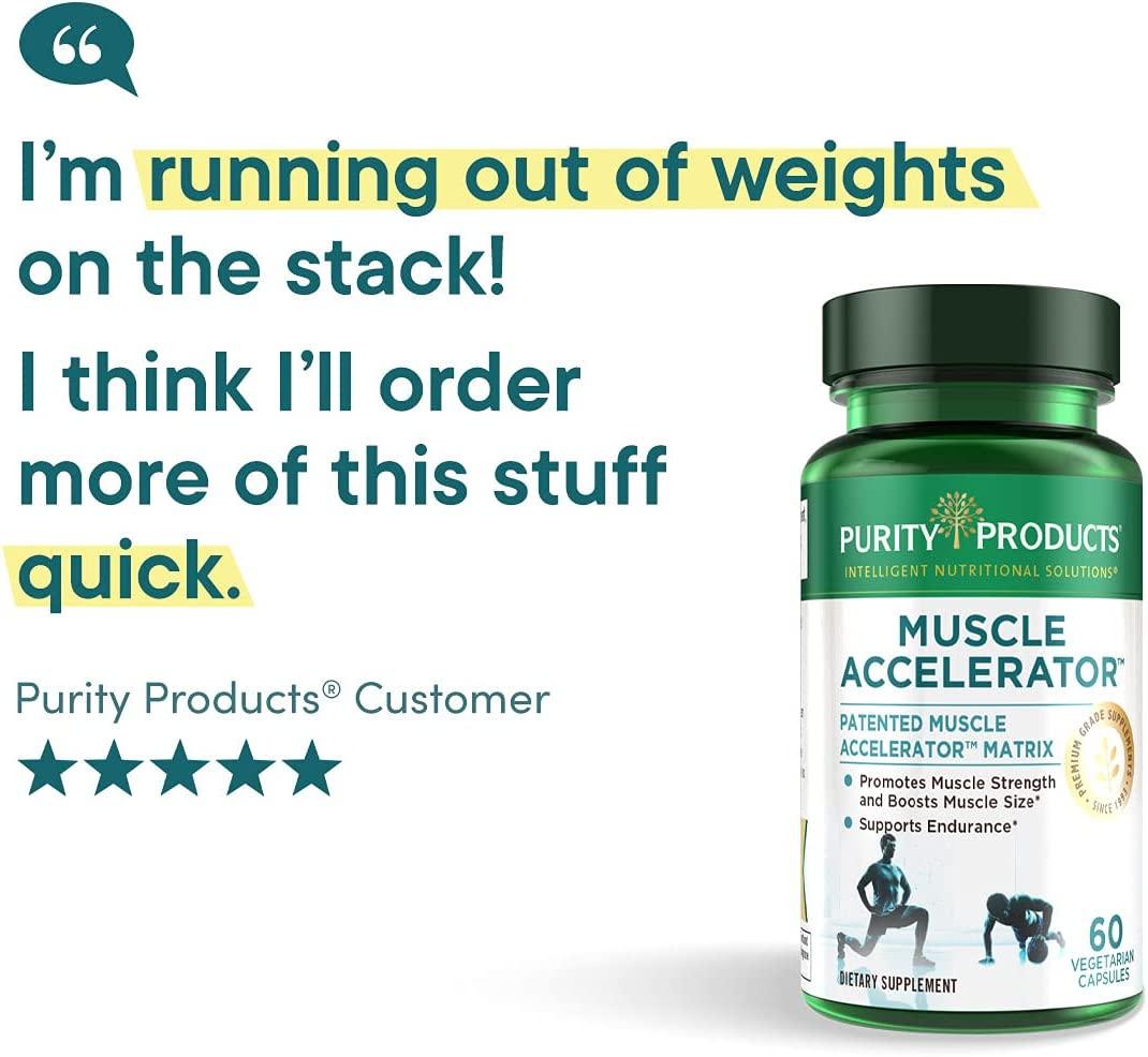 Purity Products Muscle Accelerator 650mg Clinically Tested Ayurvedic