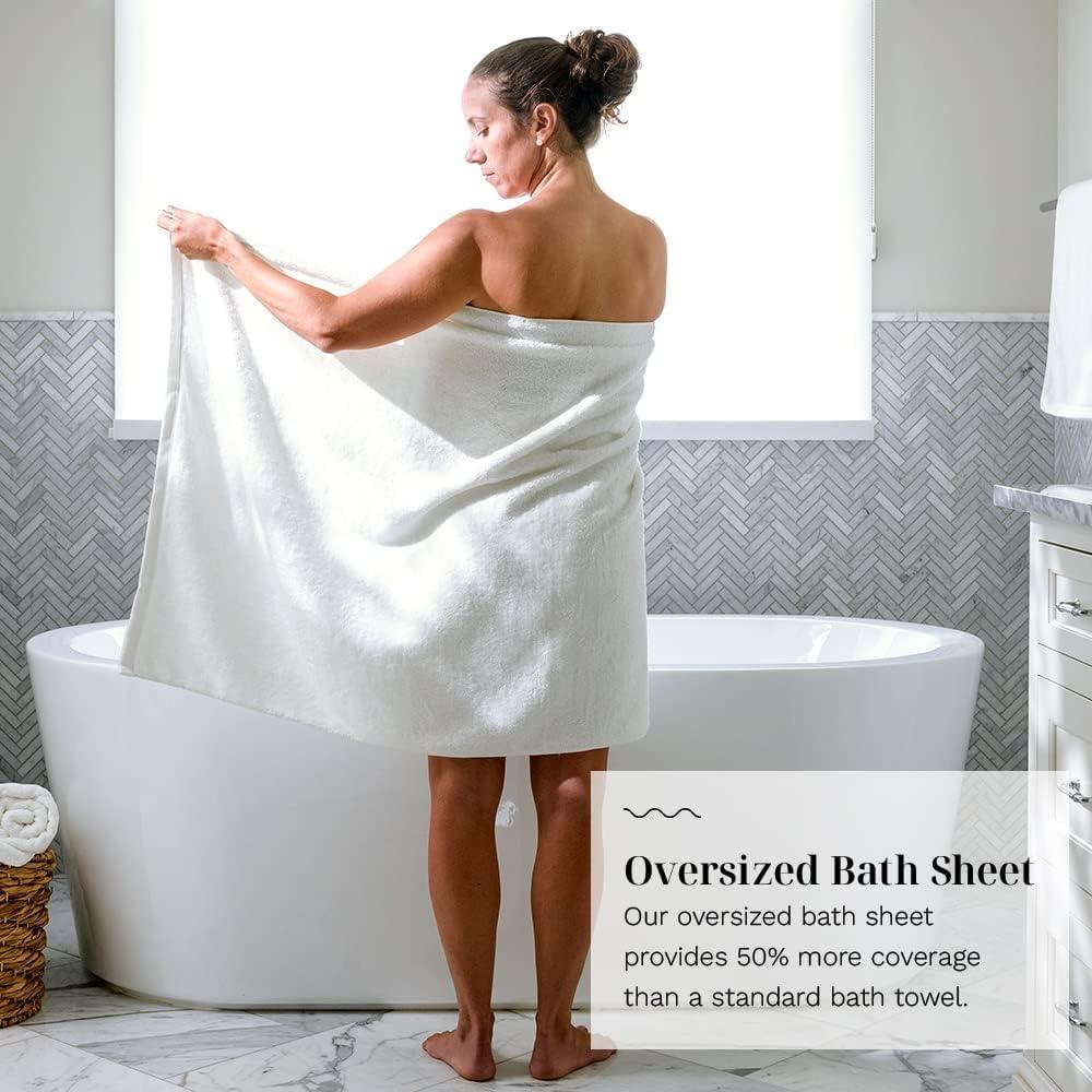 The Wonderfully Soft Two Piece Bath Sheet Bundle | Origanami by hülyahome Sky