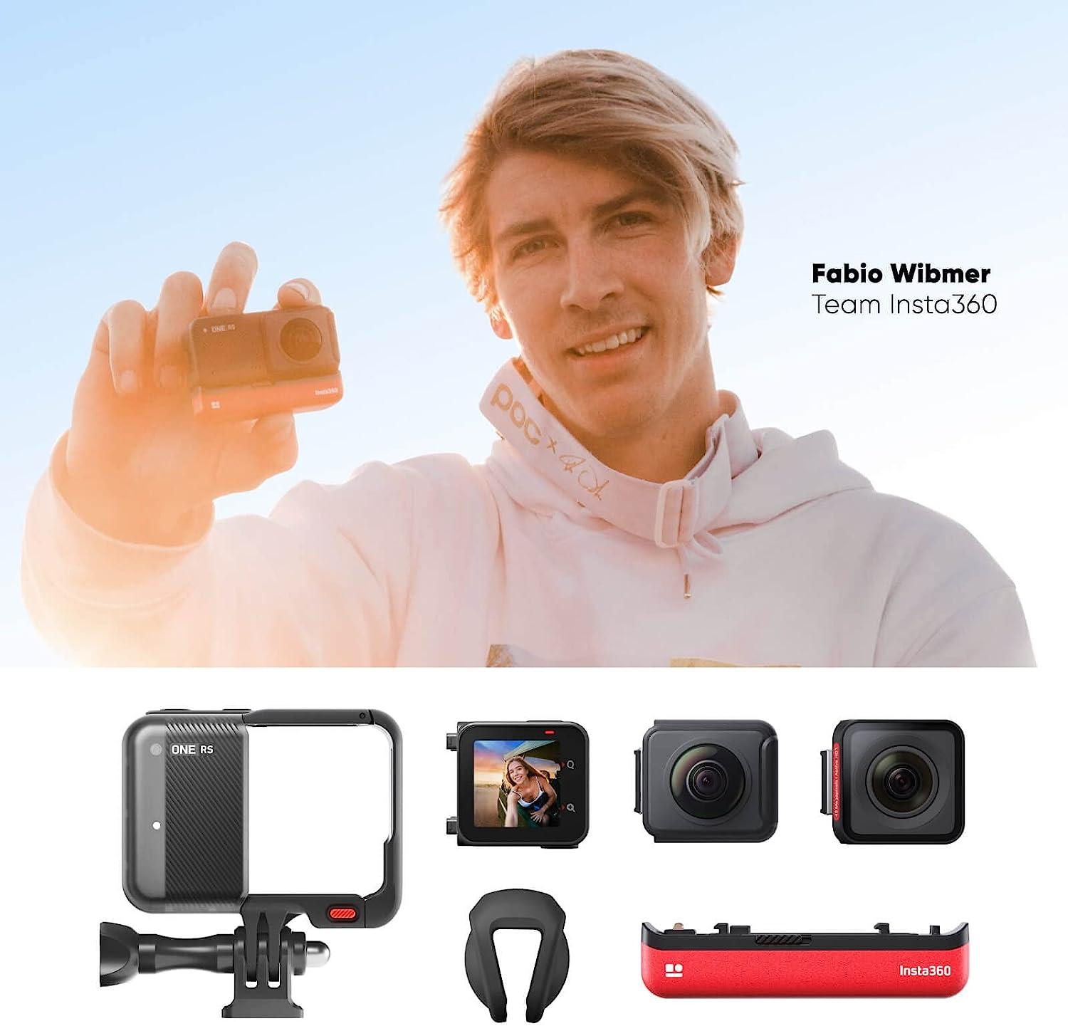 Insta360 ONE RS – Waterproof 4K 60fps Action Camera & 5.7K 360 Camera with  Interchangeable Lenses, Twin/ 4K Edition