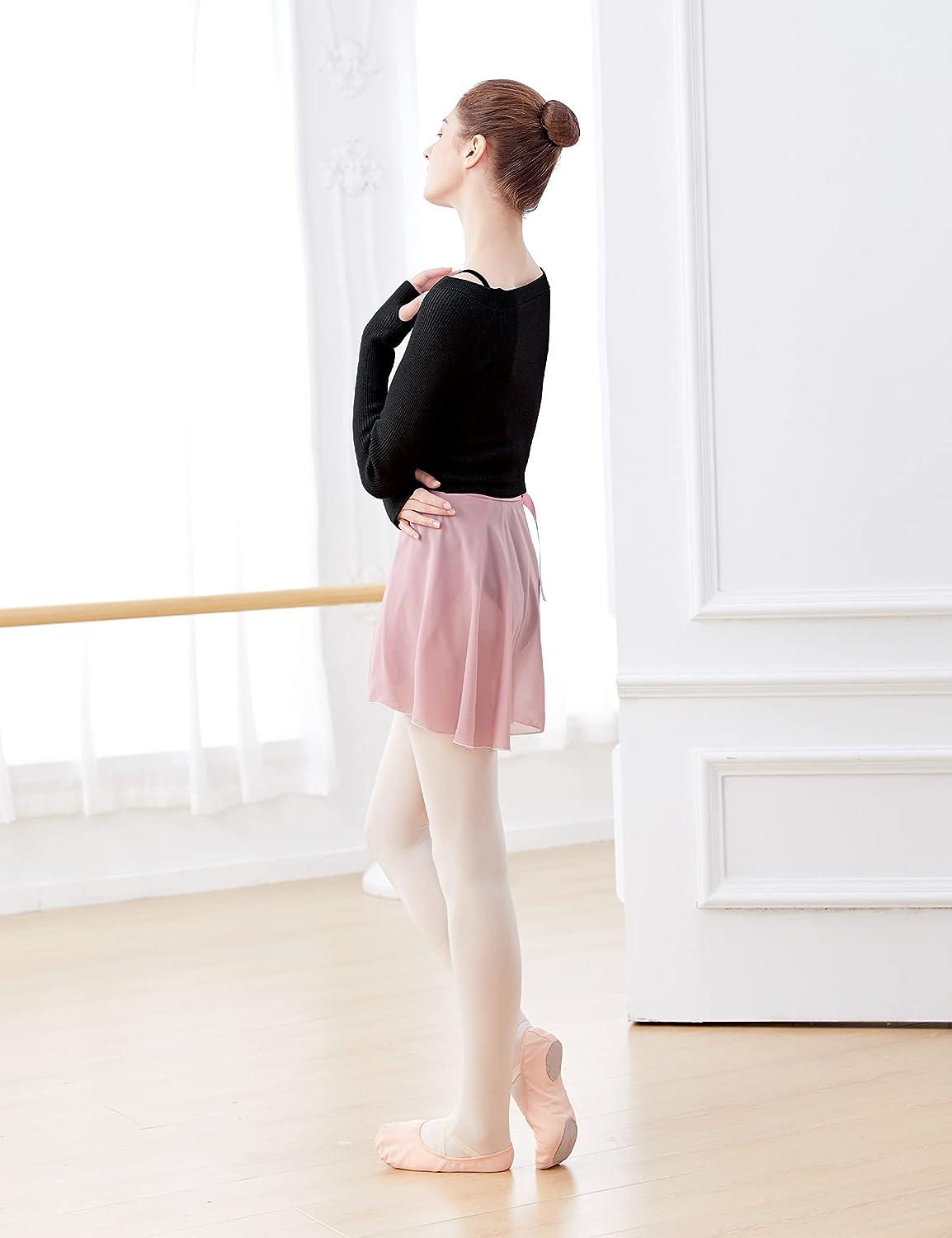Daydance Teen Girls Women Long Sleeve Dance Sweater Soft Ballet