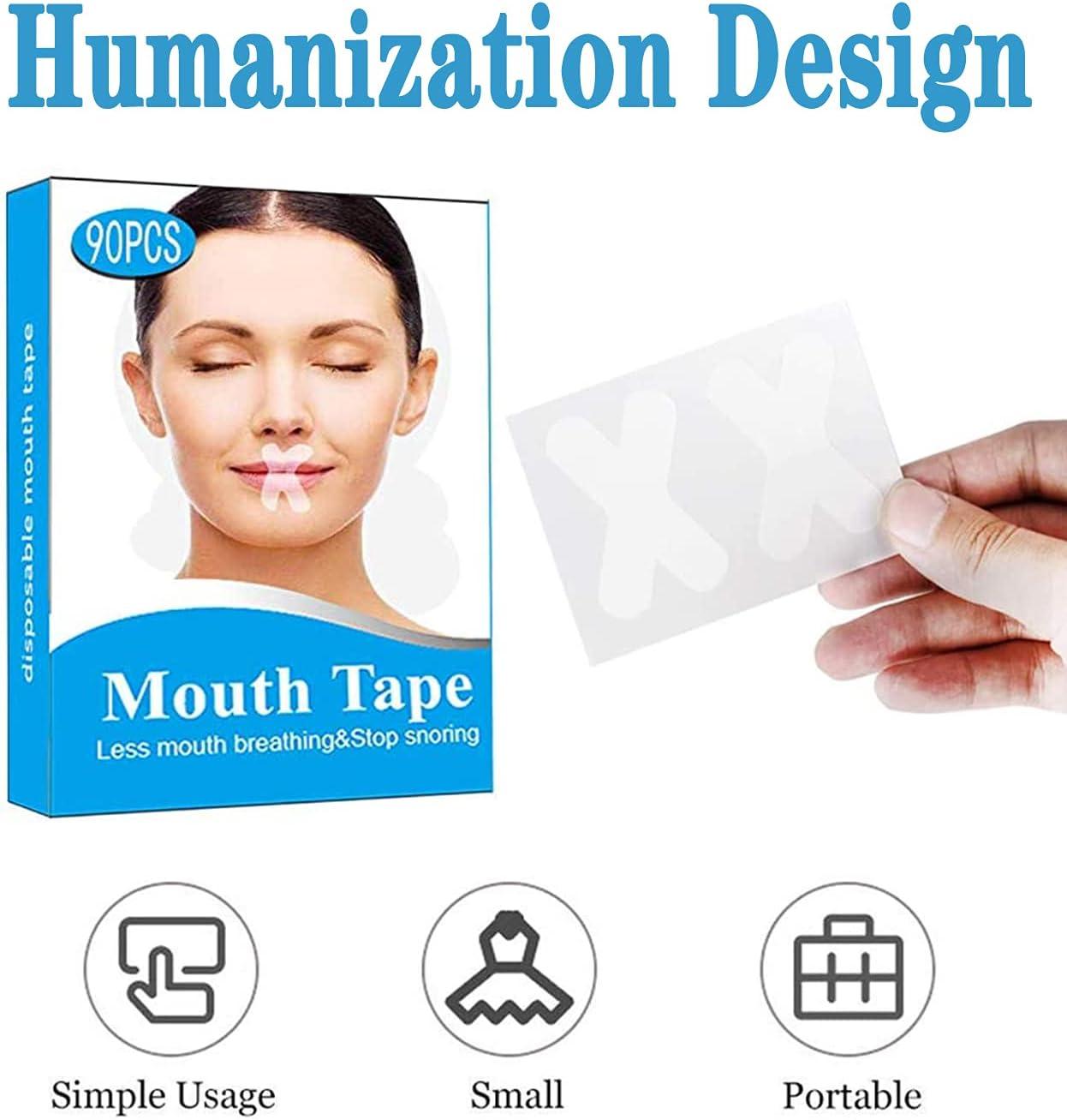 Gentle Sleep Tape Mouth Sleep Strips for Nose Breathing Nighttime Sleep  Mouth Breathing and Loud Snoring((120 PCS)