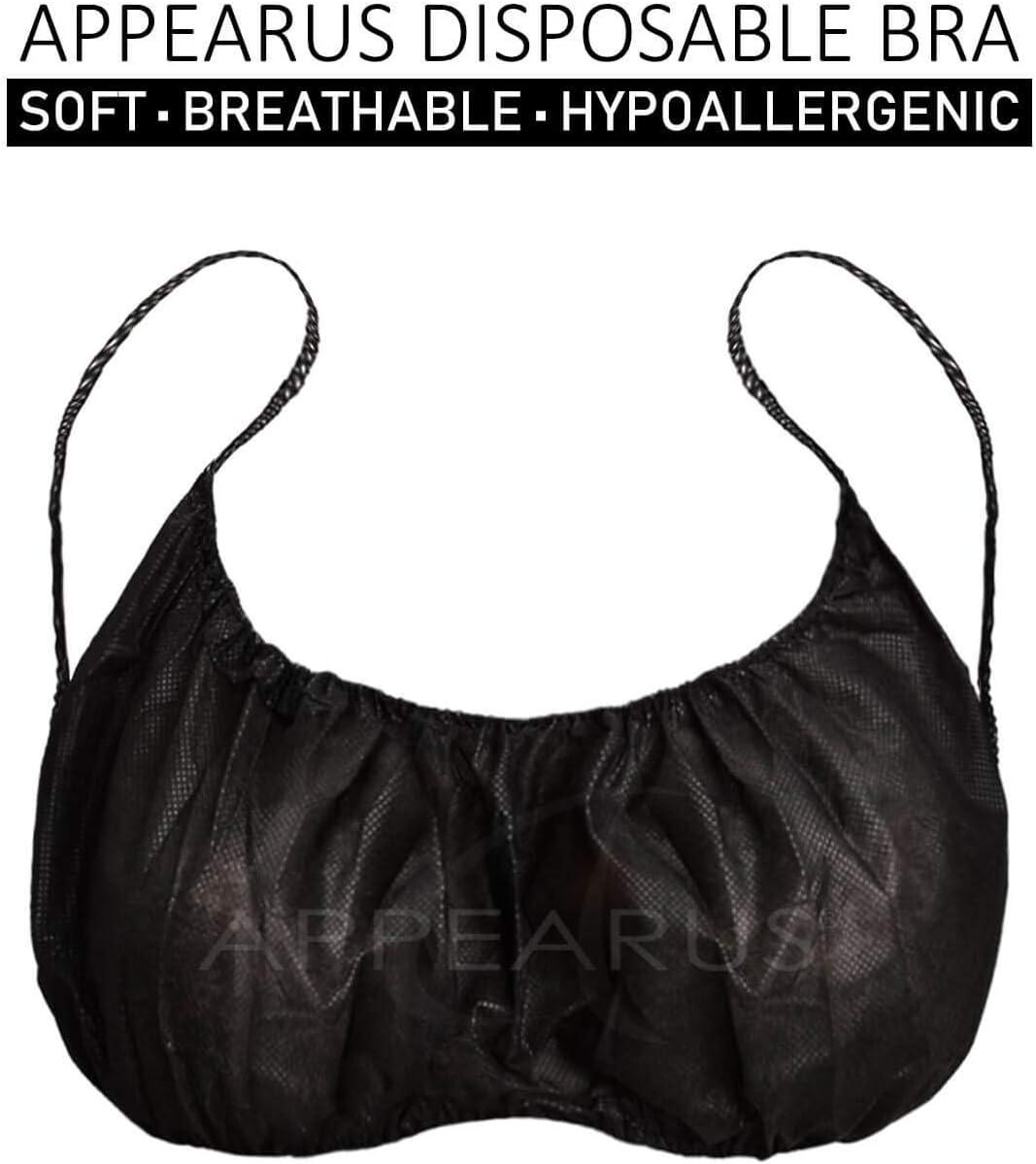 Buy Sassyvilla Disposable Bra Elastic Bra for Women Adjustable Woven  Disposable Bra Set for Spa Massage Hospital Beach Use (Pack of 10) (Free  Size) (Black) at