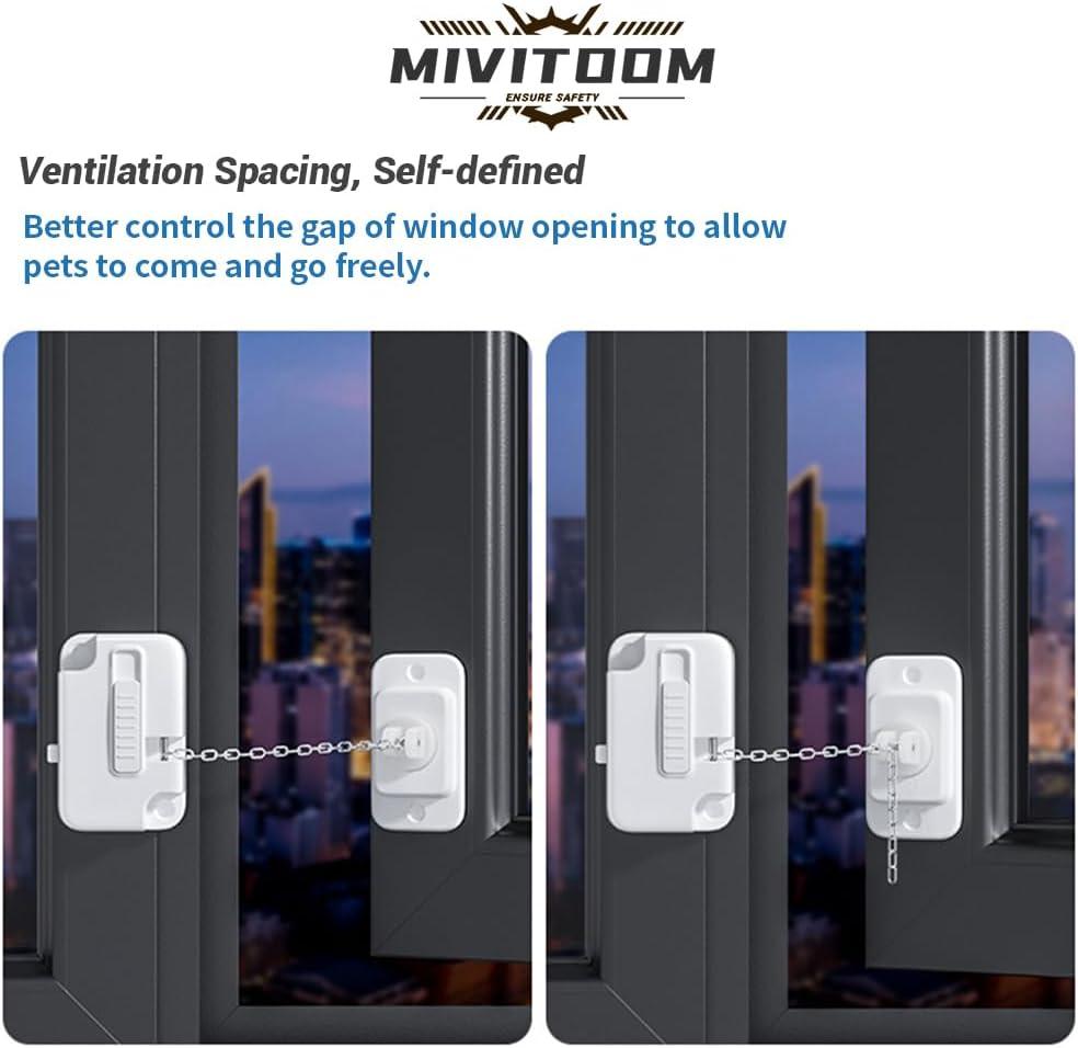 2pcs Self-Adhesive Upvc Window Locks for Child & Pet Safety ...