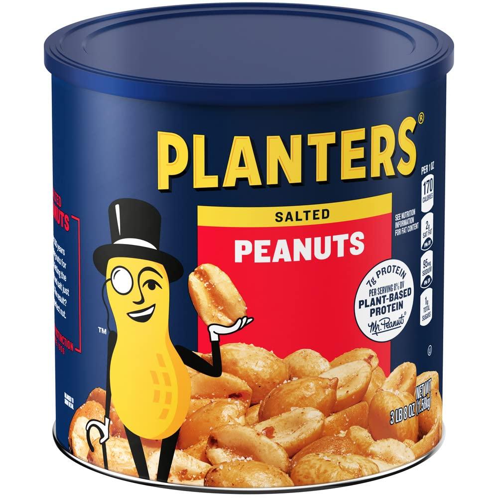 Planters Salted Peanuts (56 oz Canister)