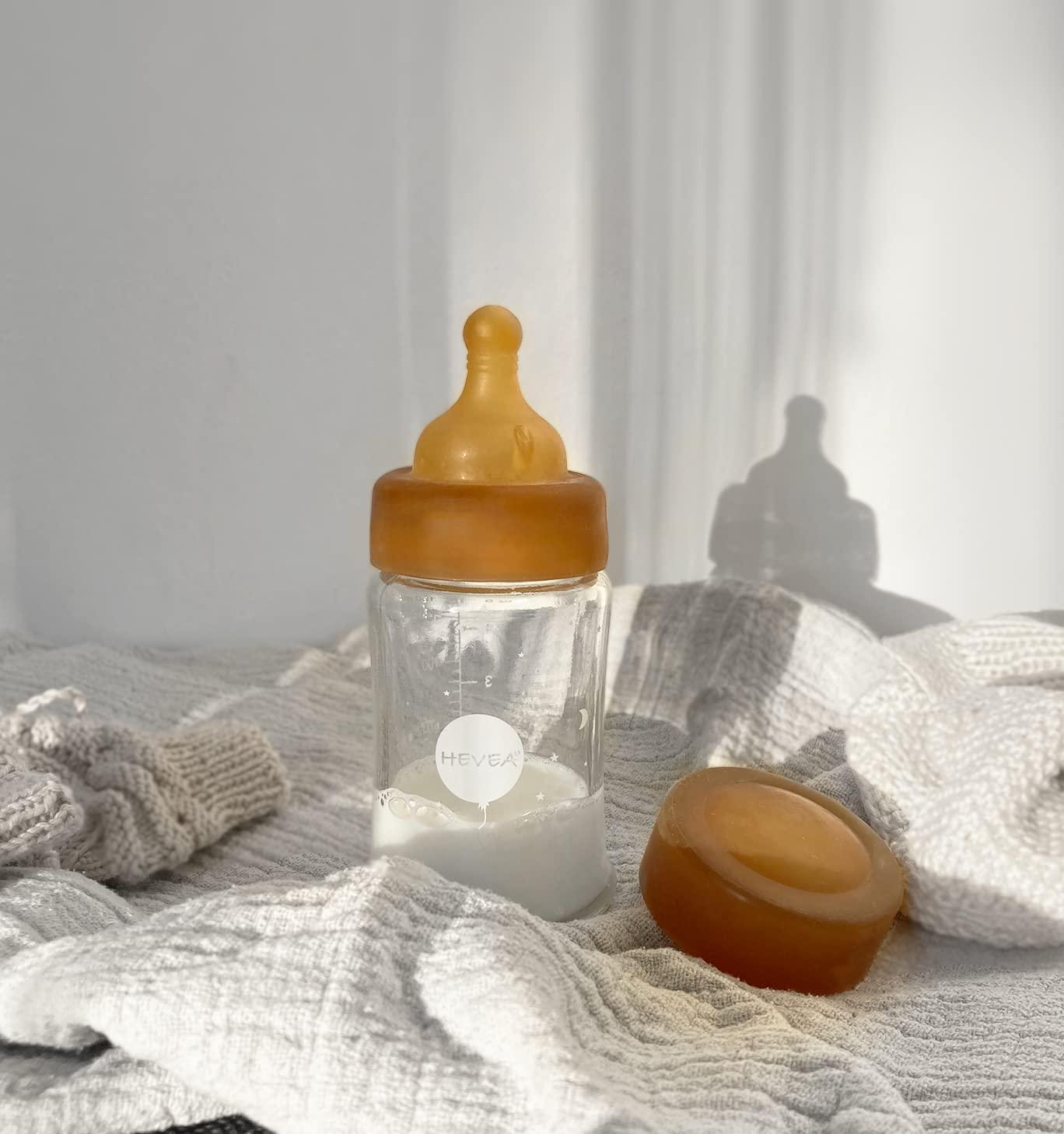 Hevea flesspeen wide neck | Plasticvrij - De kleine lama