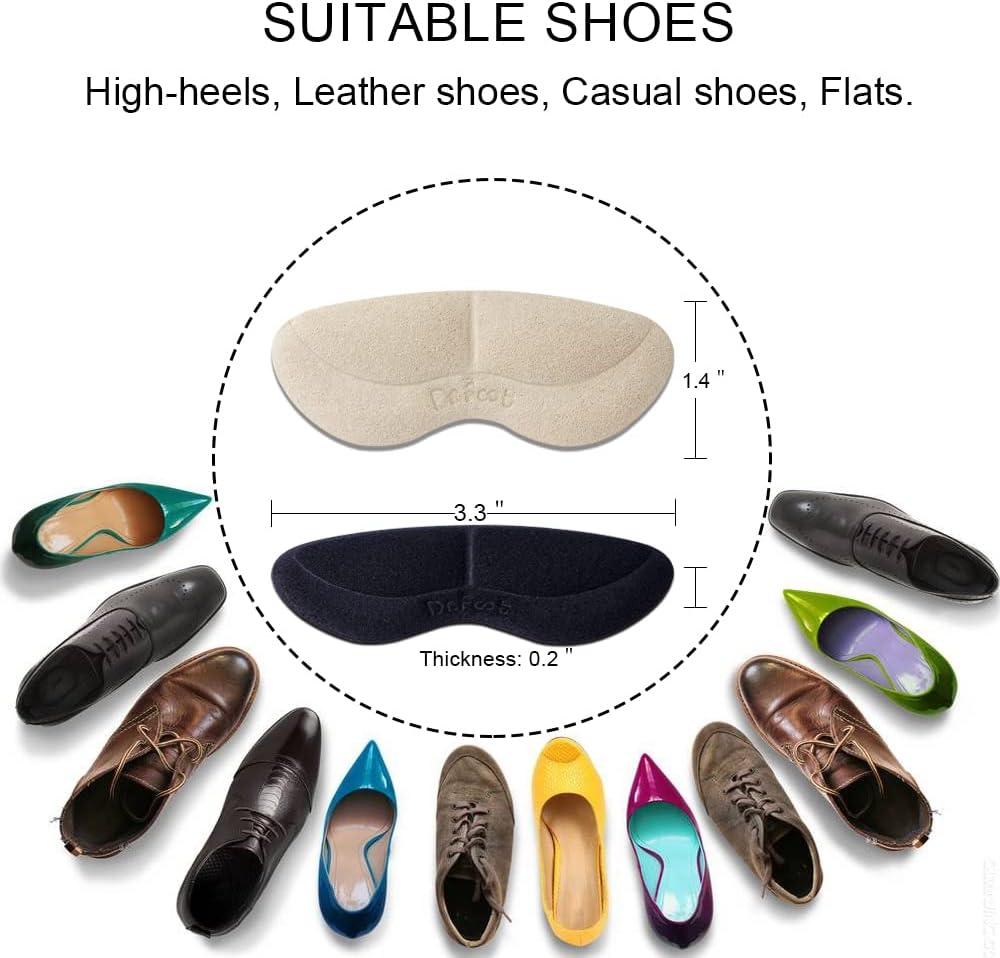Dr. Foot's Heel Grips for Men and Women SelfAdhesive Heel Cushion Inserts Prevent Heel Slipping