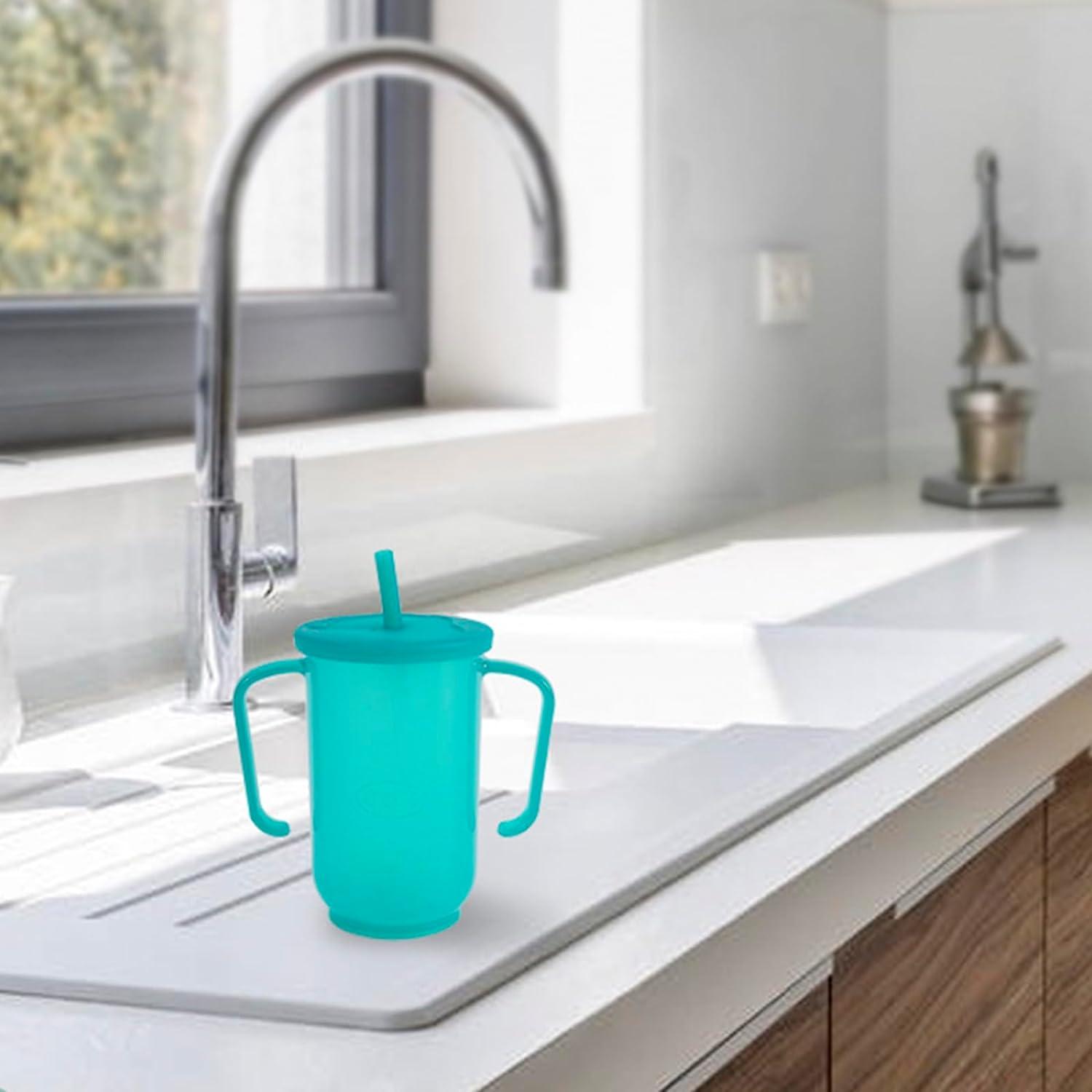 Convalescent Drinking Aids Spill Proof Feeding Cup with Extended Straw