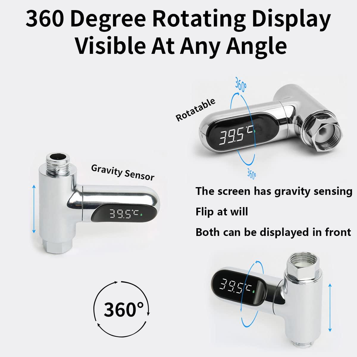 Douchetemperatuurdisplay - Watertemperatuurmeter Met LED -display