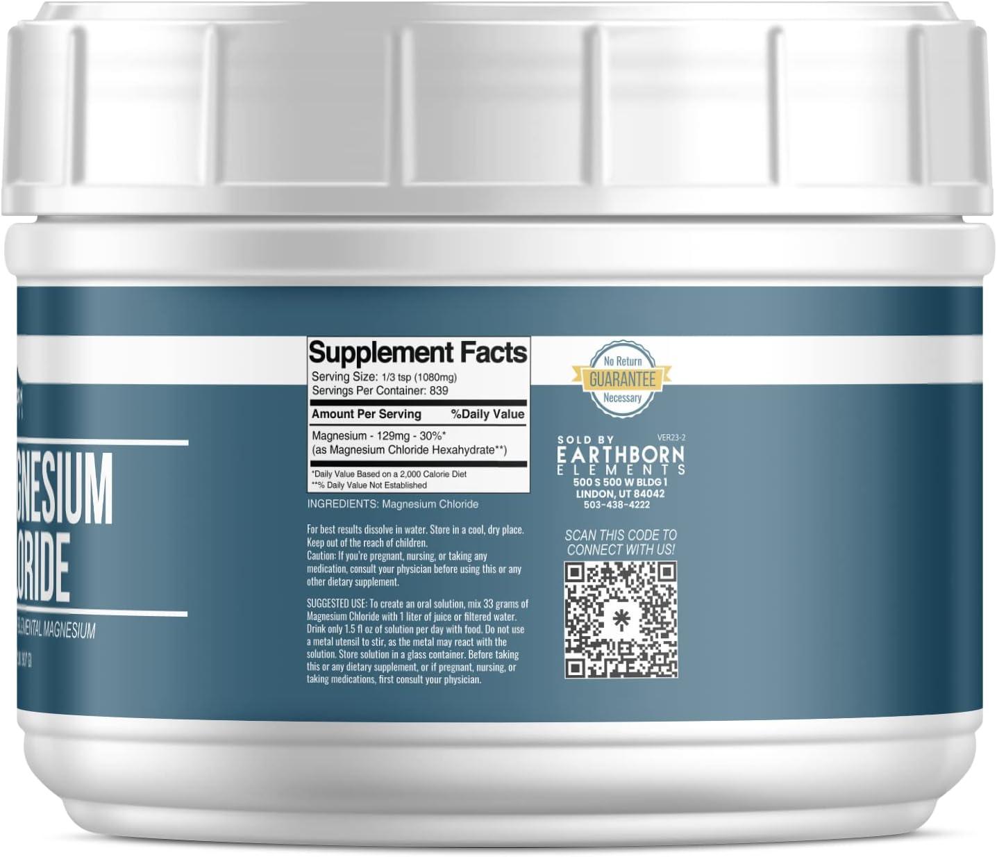 Earthborn Elements Magnesium Chloride (2 lb) Dietary Supplement Great