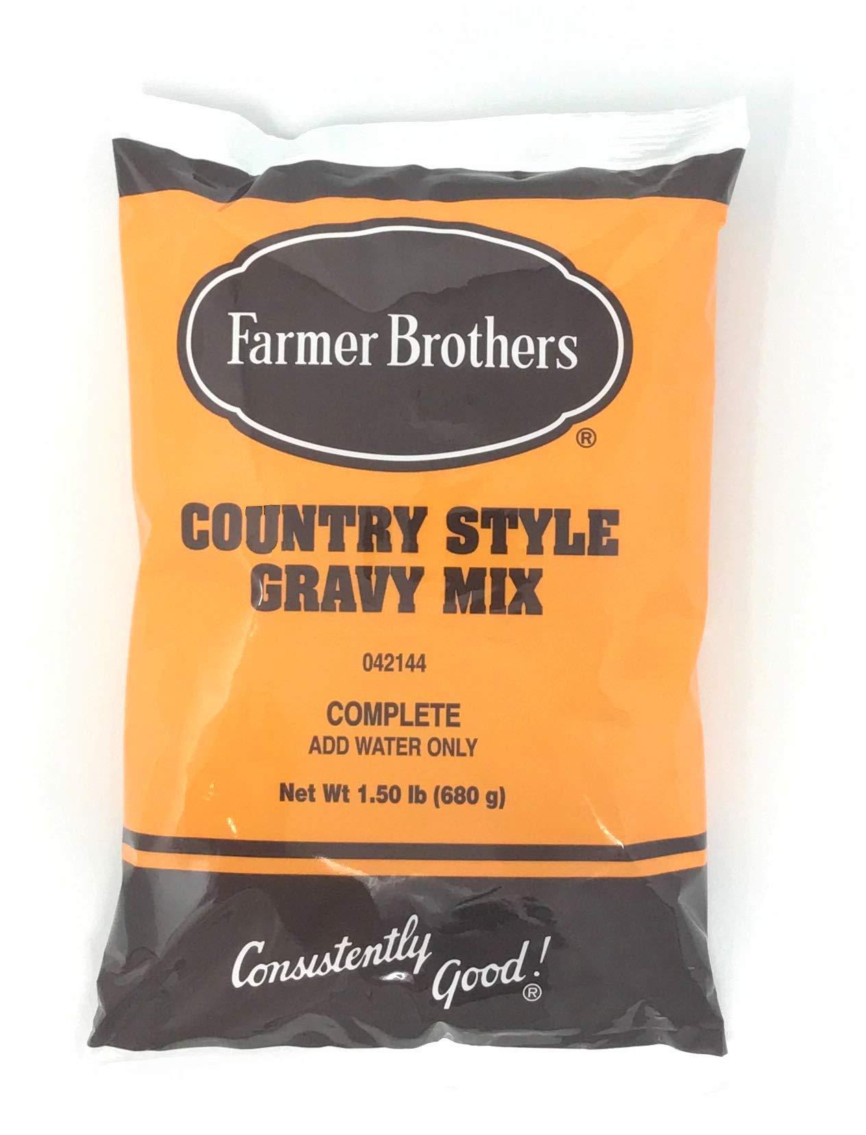 Farmer Brothers Instant Country Gravy Mix, 1.5 lb Bag 1.5 Pound (Pack of 1)