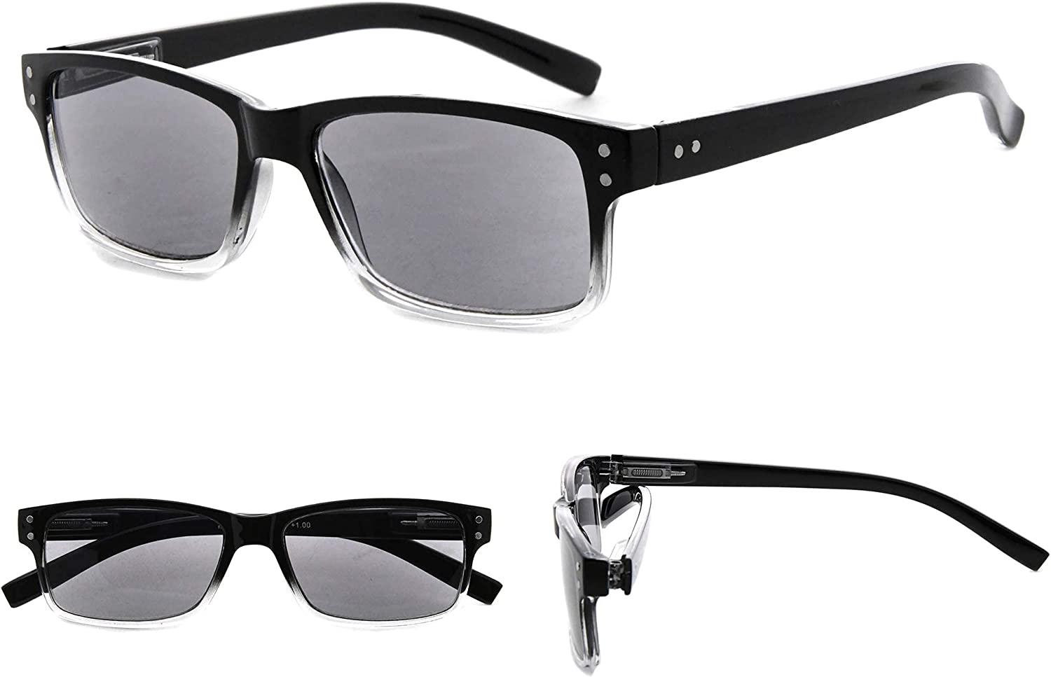 Reading Glasses 5 Pairs Reader Eyeglasses Spring Hinge Glasses Reading