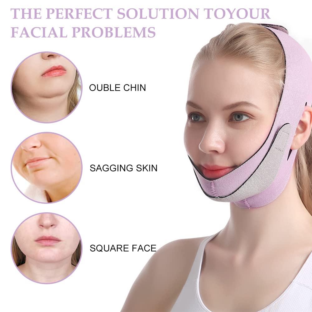 Face Lifting Belt,Double Chin Reducer,V Shaped Slimming Face Mask