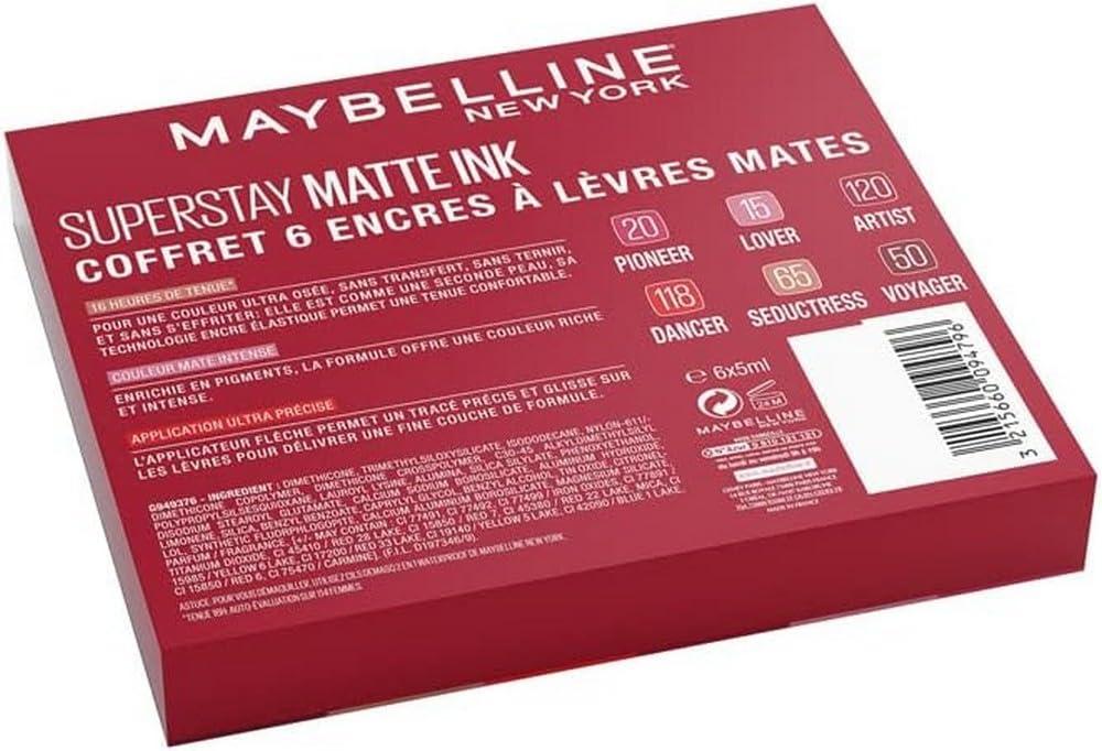 Maybelline Super Stay 6本セット Maybelline New York Exclusive Set of 6 Liquid Lipsticks Long