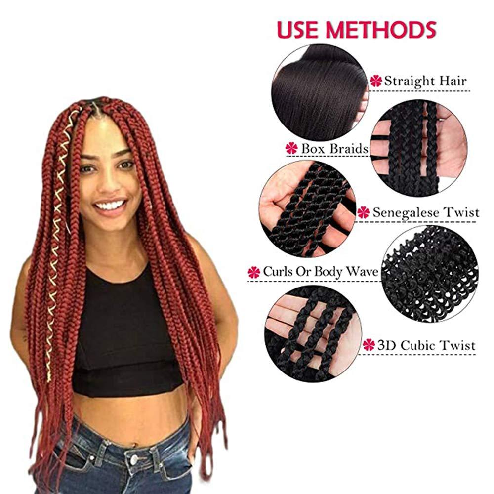 26 Pre Stretched EZ Braid Itch Free Synthetic Fiber Braiding Hair