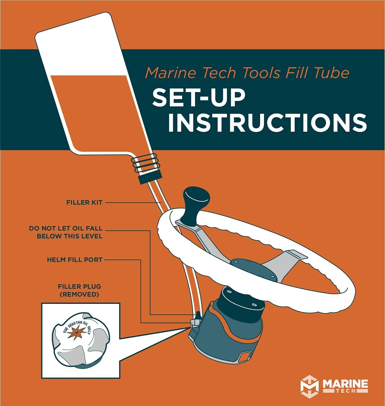 Marine Tech Tools Hydraulic Steering Filler Kit Fits Seastar