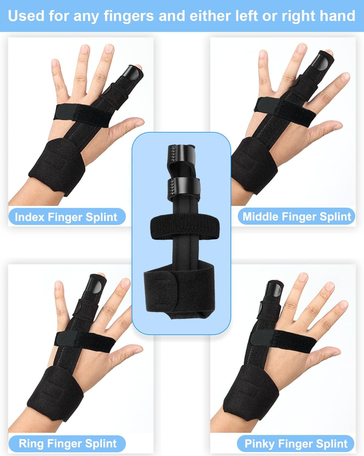 Golbylicc 3PC Adjustable Finger Splints for Arthritis & Injury Relief