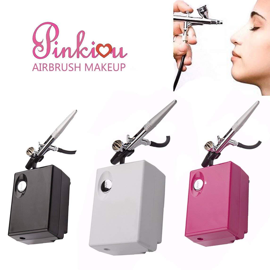 Pinkiou Mini Airbrush Makeup Set with Compressor 0.4mm Needle