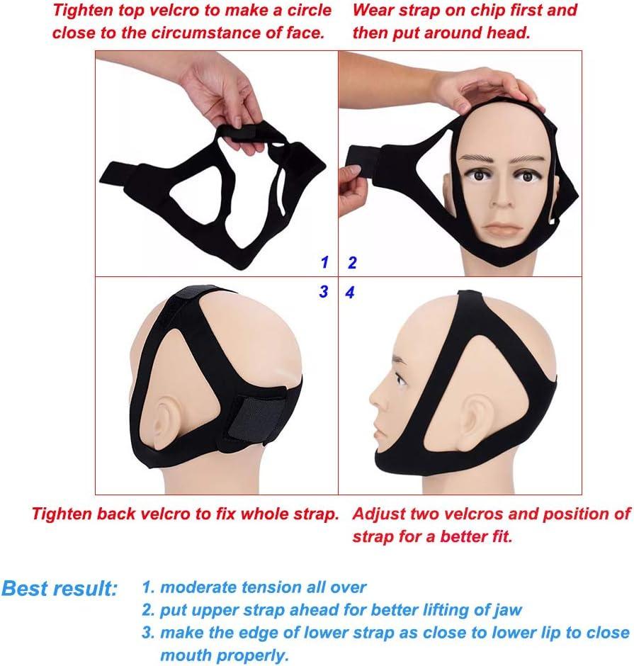 CPAP Chin Strap No Itchy No Odor No Stain for Small to Medium Size CPAP