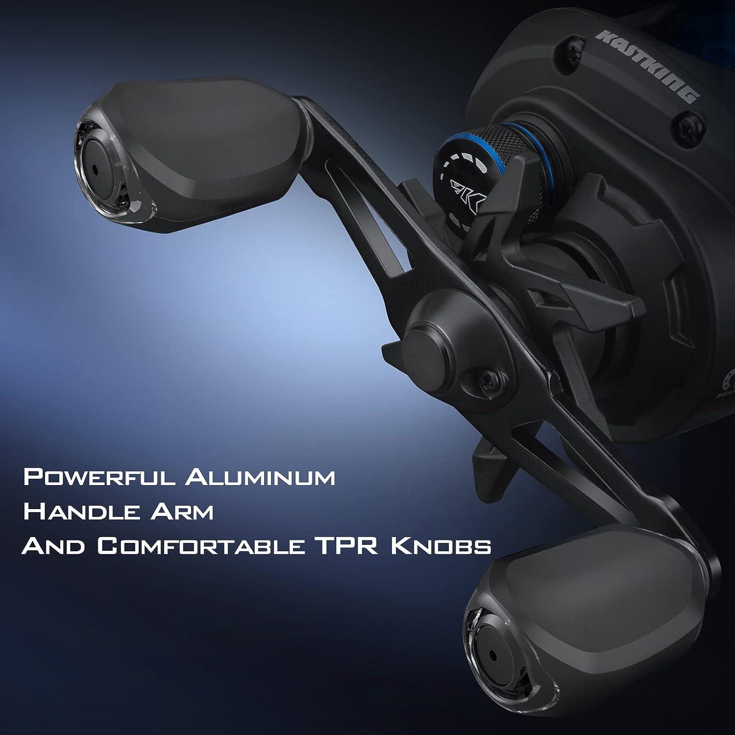 KastKing Centron Lite Baitcasting Reel Lightweight, Glass Fiber Infused  Nylon Frame 7.6 OZ 5 + 1 Anti-Reverse Ball Bearings, 7.1:1 High-Speed Gear  Ratio Fishing Reel with Compact Design A:Black-Right-7.1:1