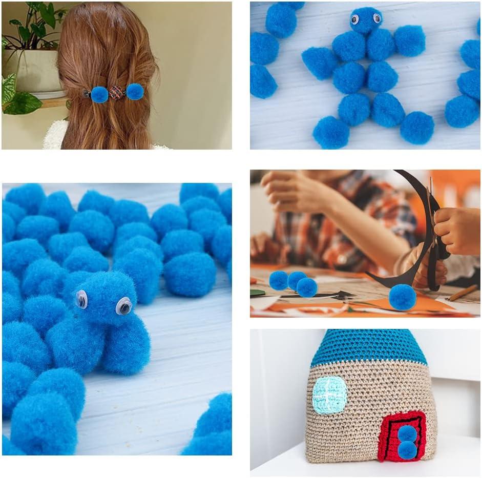 Miupoo Craft Pom Pom Balls,Poms Costume Accessory, Pom Pom Balls for Arts and DIY Creative Crafts Decorations,Grey,1.5 Inches,20 Pieces.