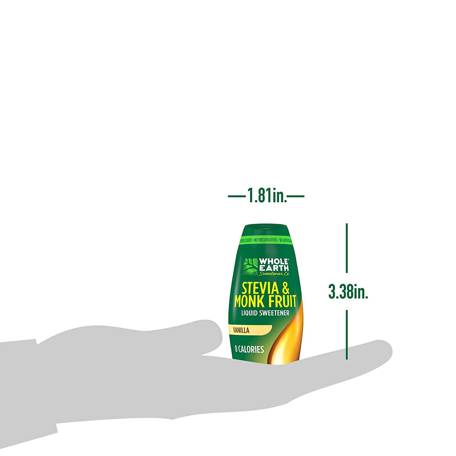 Whole Earth Sweetener Co. Stevia & Monk Fruit Liquid Sweetener, Vanilla