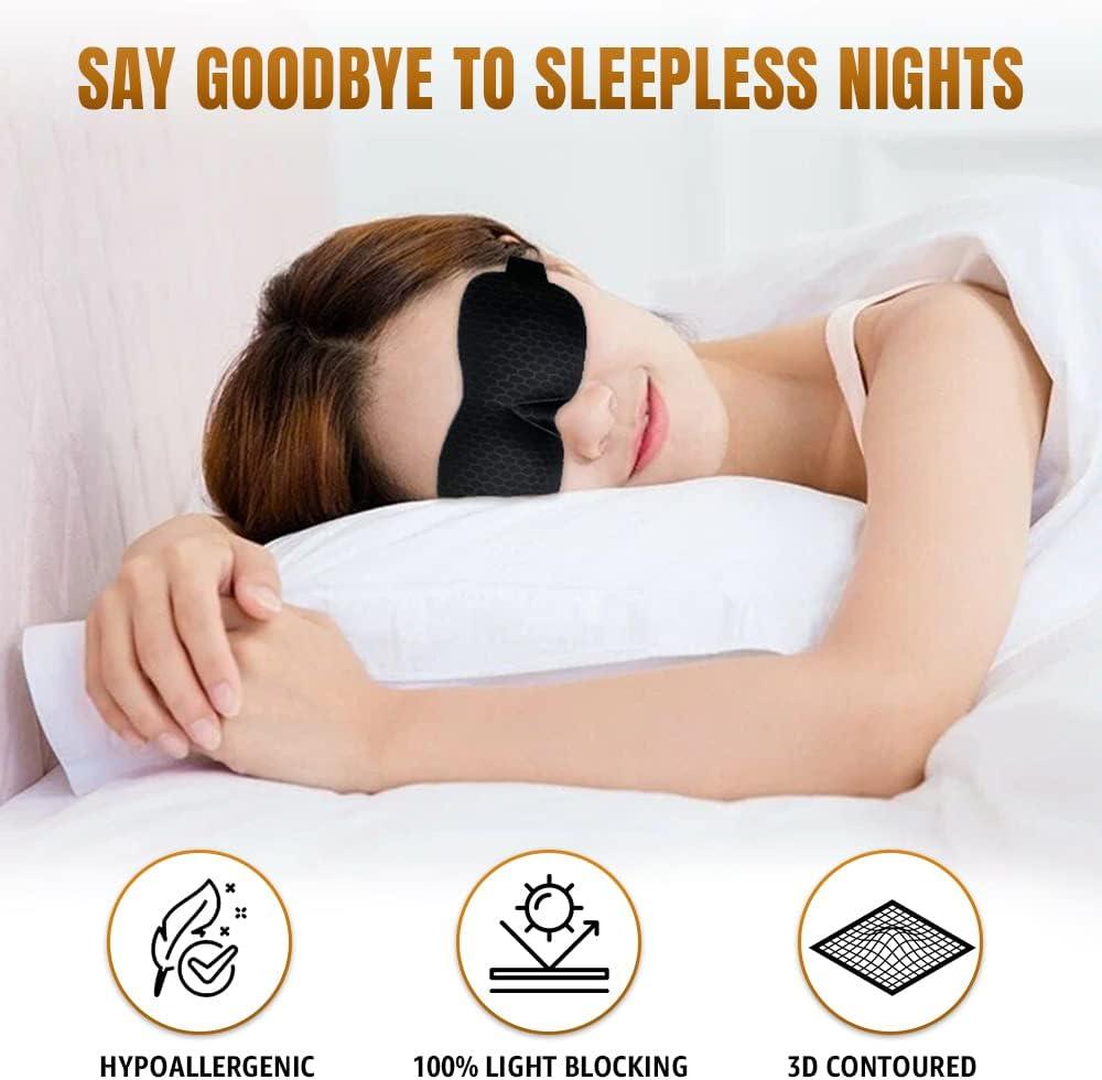 Samadhaan 3D Contoured Sleep Mask Deep Orbit Ultra Light Weight