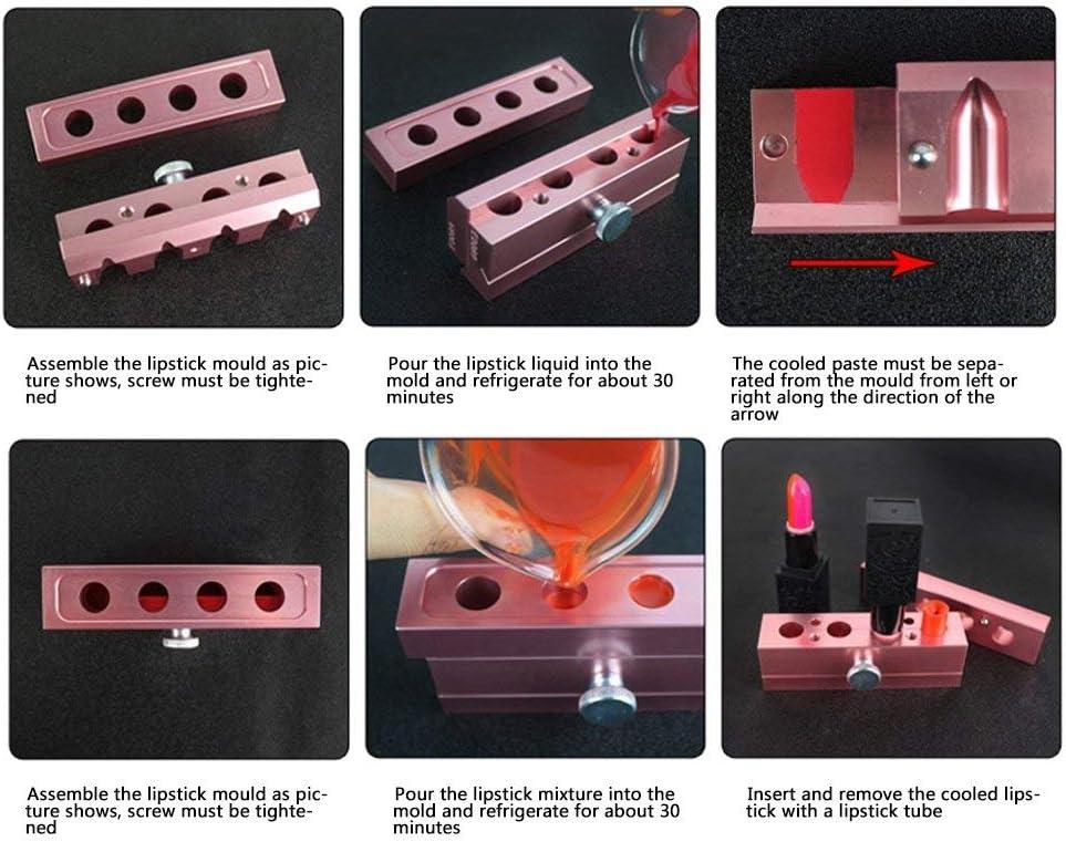 DIY Lipstick Mold 12.1 Aluminum Alloy Rose Gold Dual Uses Lip Balm
