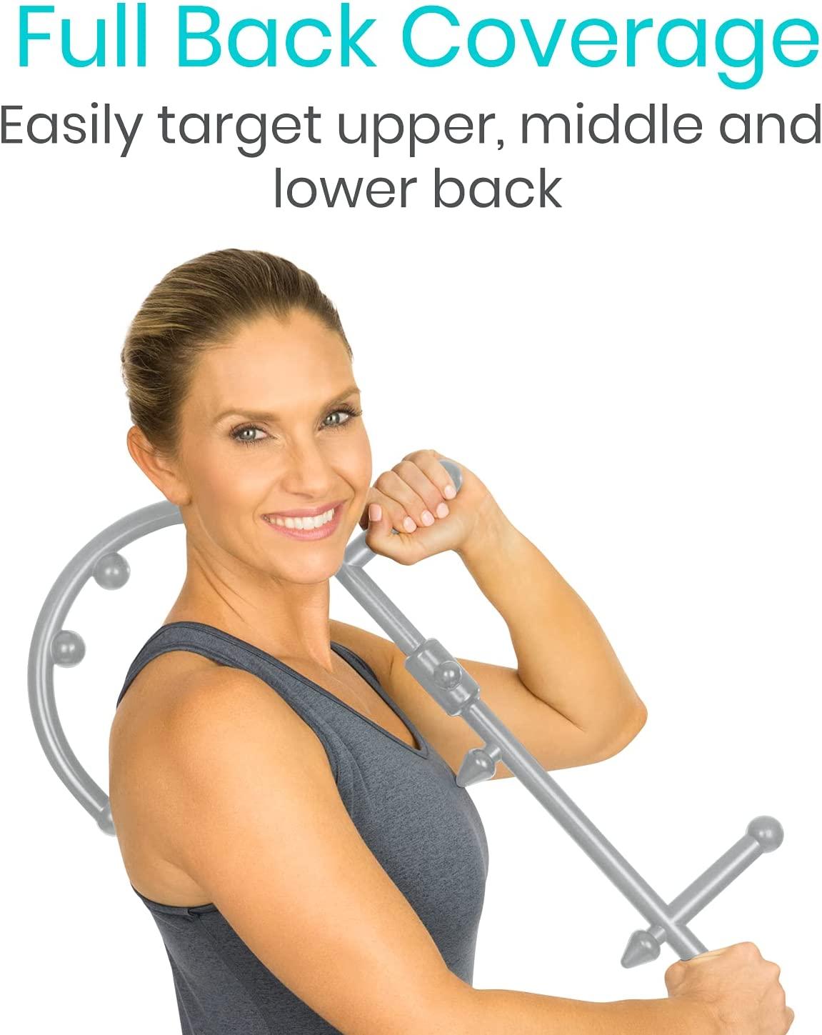 Vive Cane Massager Hook Massage Stick for Back, Foot, Neck Muscle