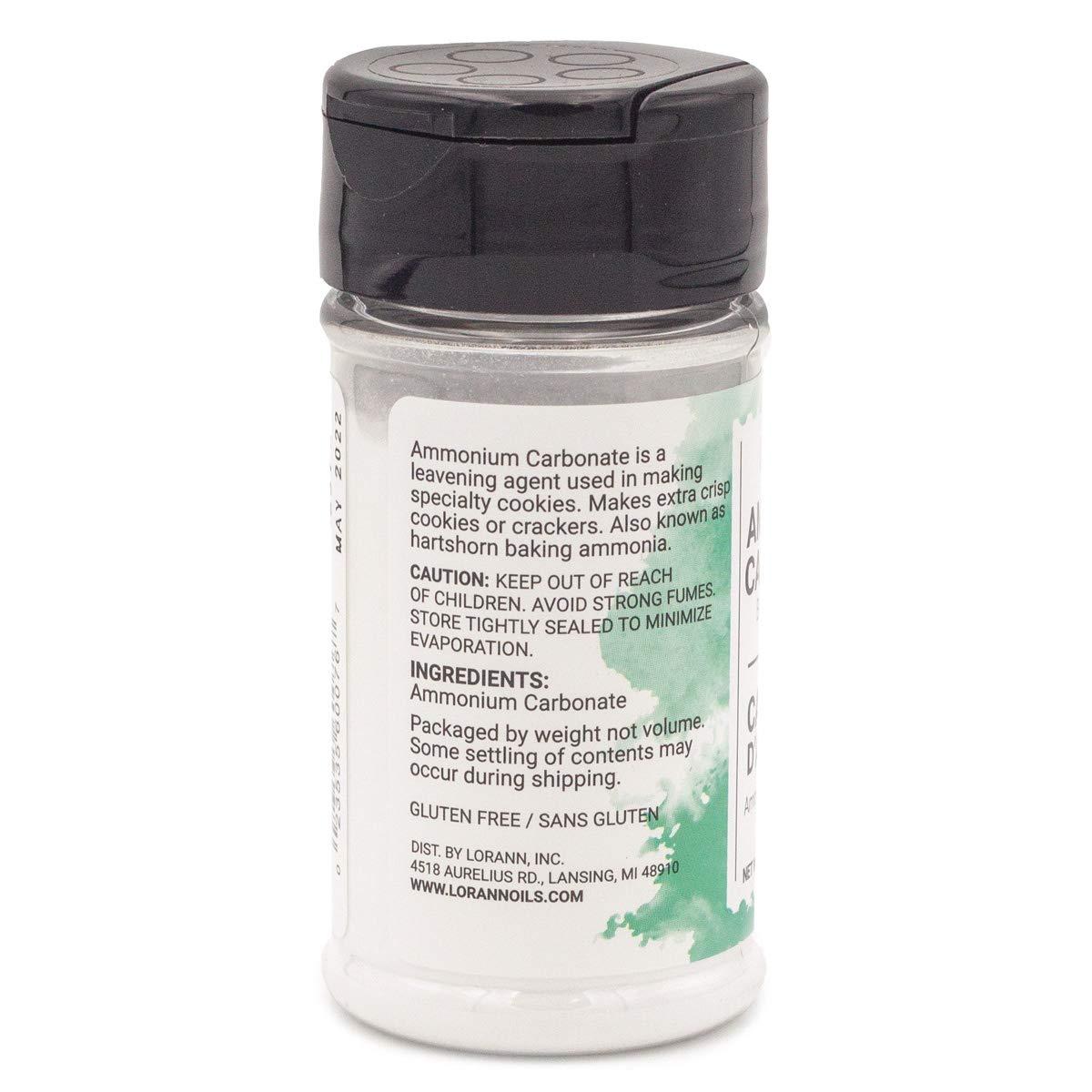LorAnn Baker's Ammonia ( Ammonium Carbonate) 2.7 ounce Shaker Jar 2.7