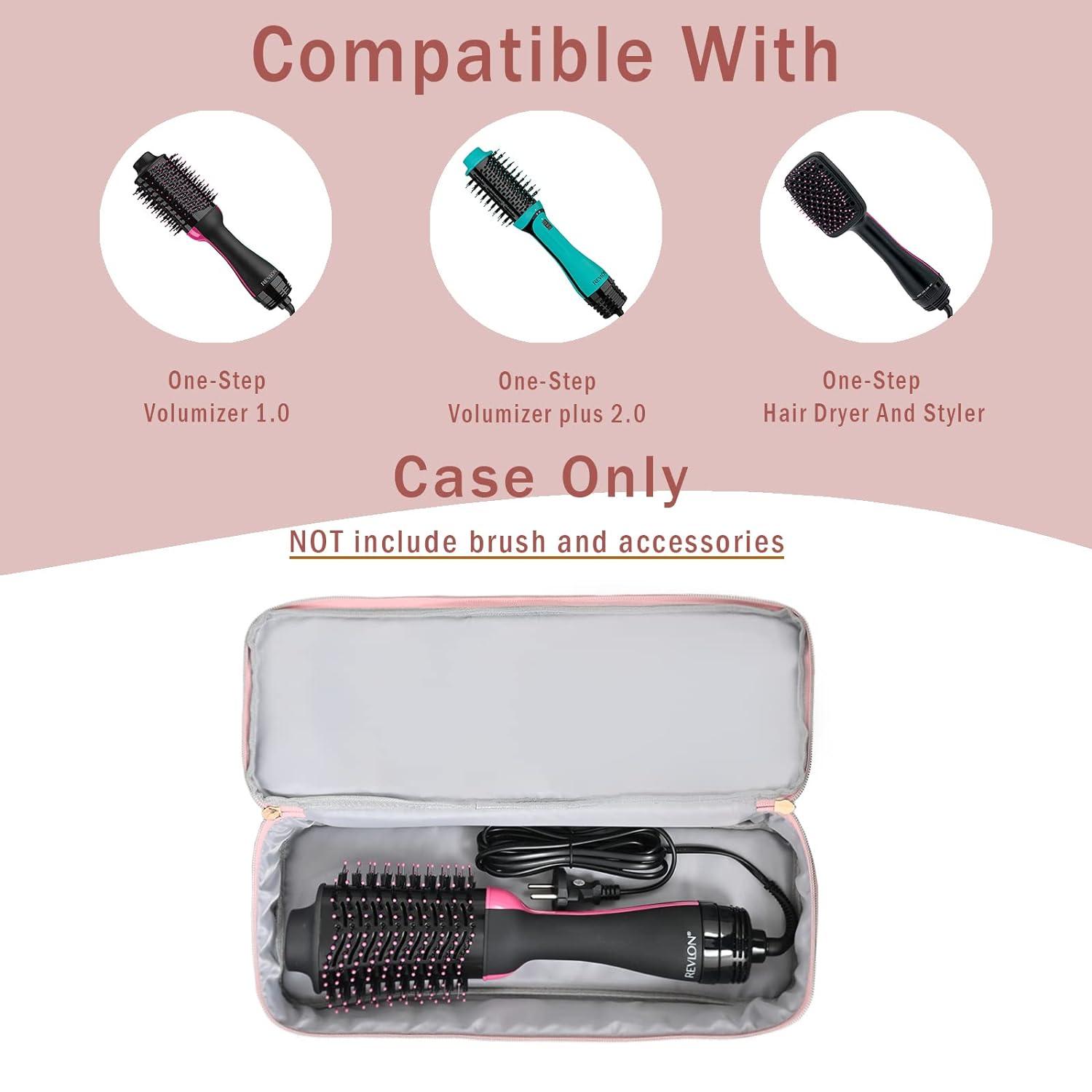 REVLON One-Step Volumizer PLUS 2.0 Hair Dryer and Hot Air Brush, Pink New!