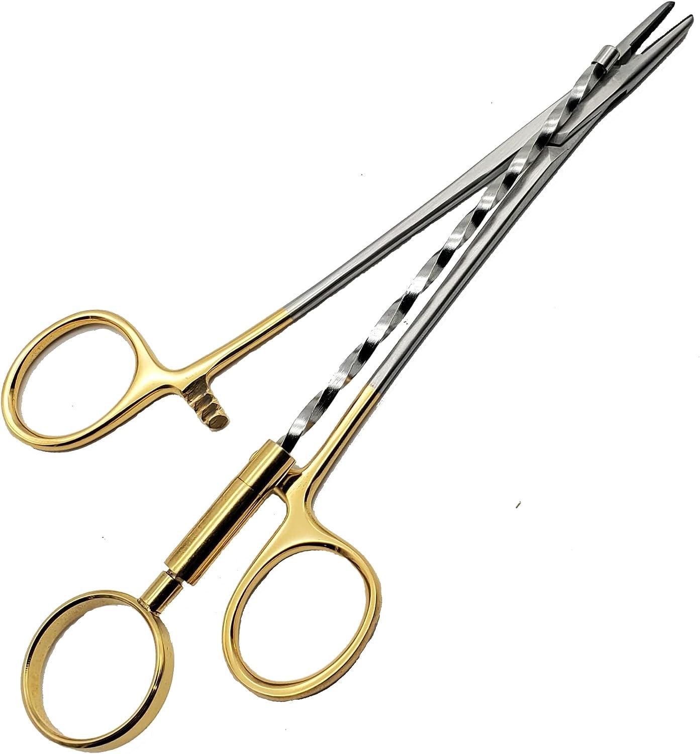 Orthodontic Metal Ligature Wire Twisting Forceps 7'' with tungsten