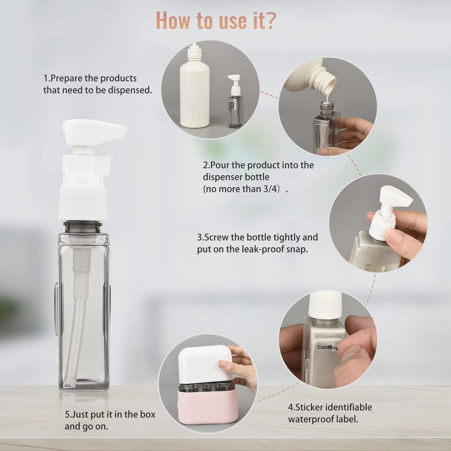 Travel Bottles, Leak Proof Containers For Toiletries TSA Approved