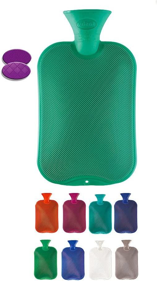 Fashy Hot Water Bottle Classic Assorted Colors Made in Germany