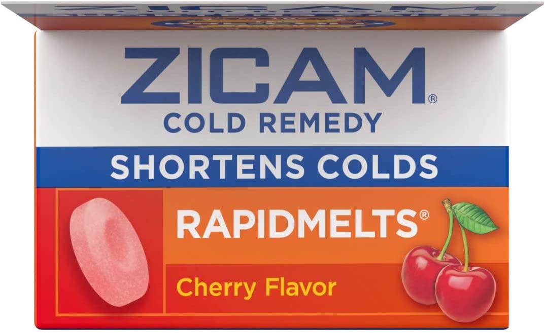 Zicam Cold Remedy Zinc Rapidmelts Cherry Flavor 25 Count (Pack of 1)