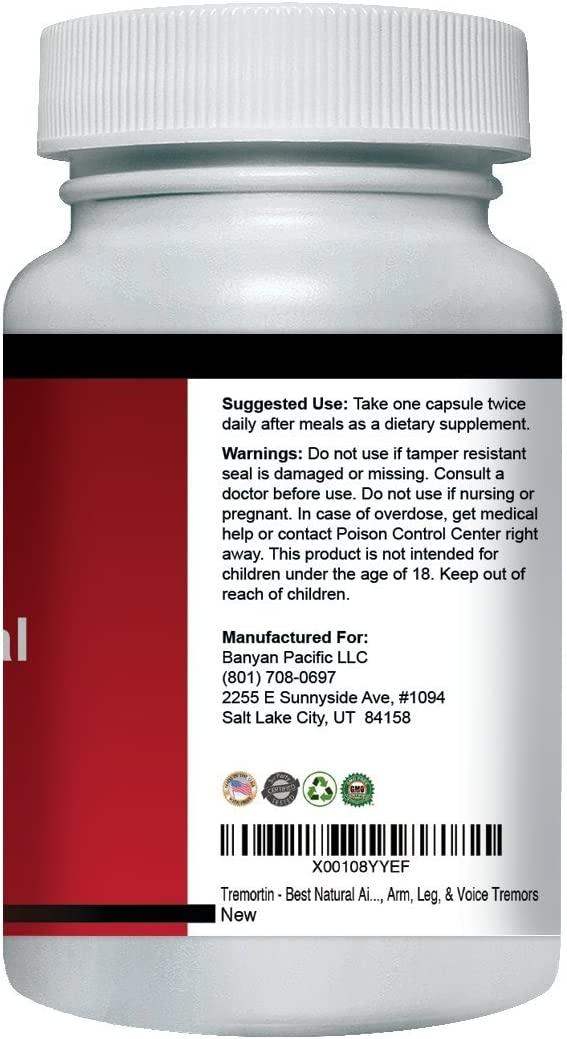 Tremortin Natural Essential Tremor Supplement Relieves Shaky Hands