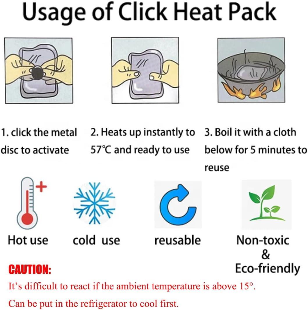 Hot To Go-Feel Better-Reusable Heat Packs-Hand Warmer-2 Heat Packs In Box