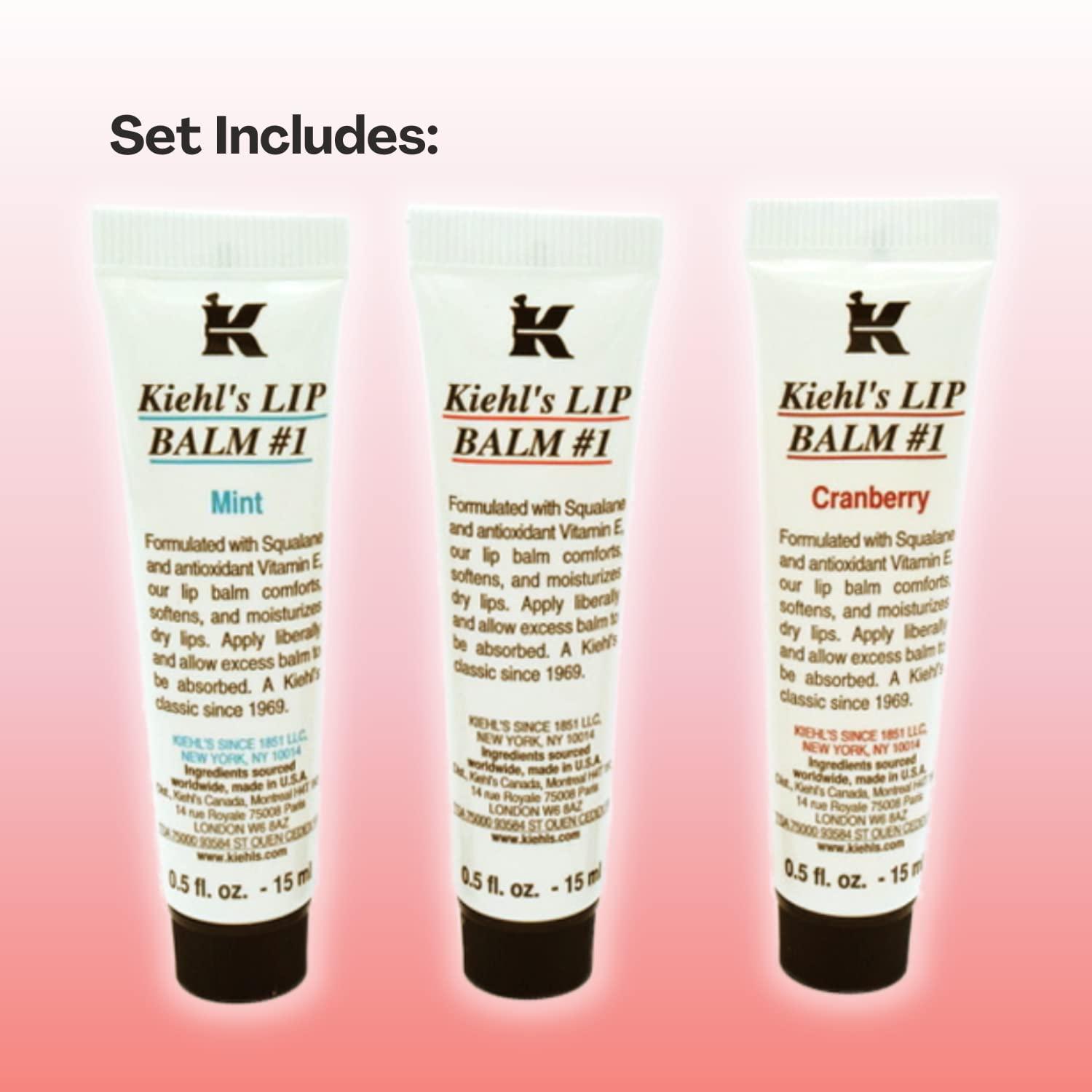 Kiehl's Lip Balm Treatment Set - Mint, Cranberry, Original