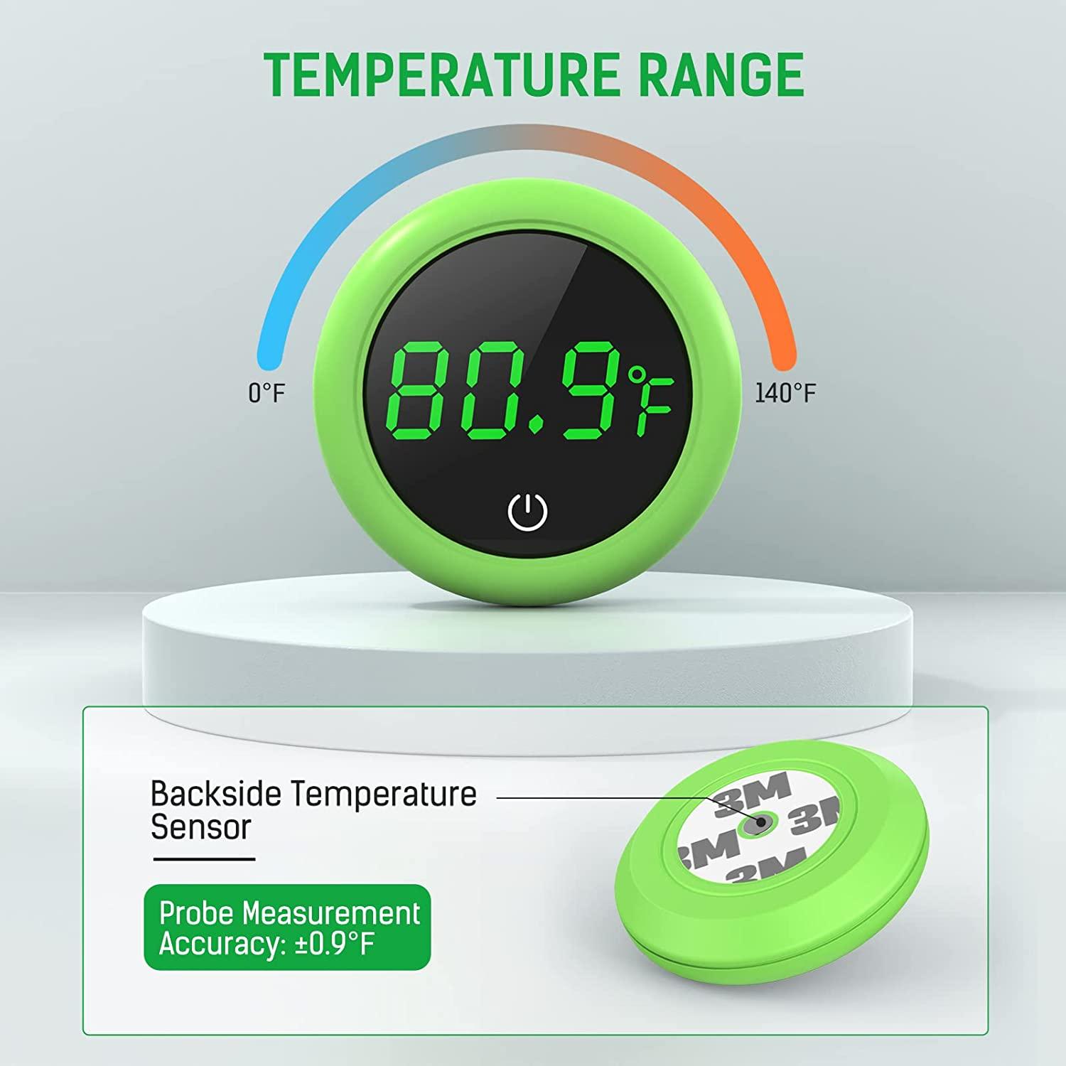 Led Aquarium Thermometer Fish Tank Touch Screen Thermometer Accurate  Stick-on Fish Tank Temperature Sensor