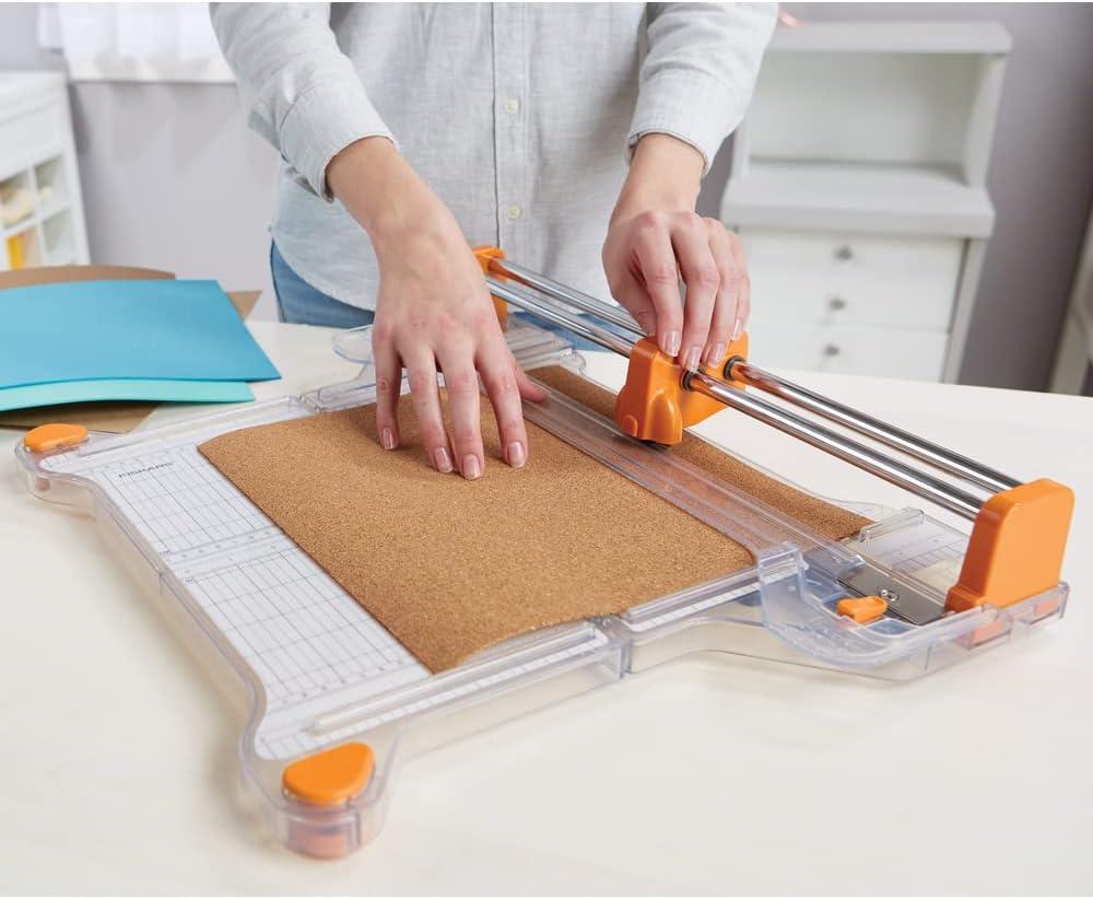 Fiskars ProCision Rotary Bypass Paper Trimmer 12 Cut Length Craft