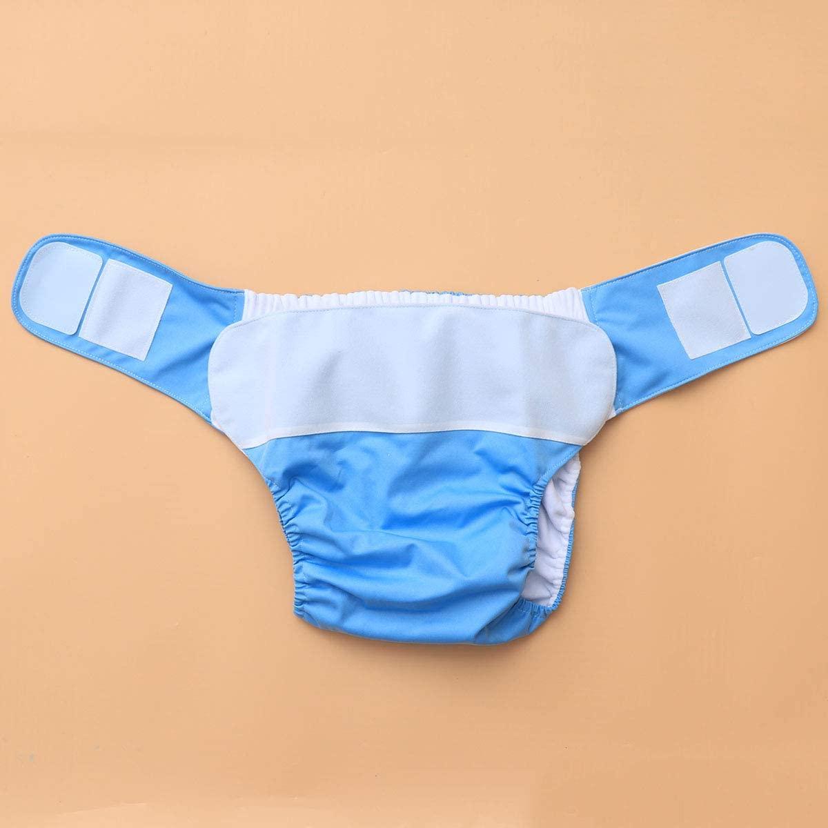Buy Adult Diapers Covers Reusable Incontinence Pants Cloth Diaper Wraps Washable  Overnight Underwear Protection Bed Sheet for Women, Men Bariatric, Seniors,  Patients (Blue) Online at desertcartSeychelles