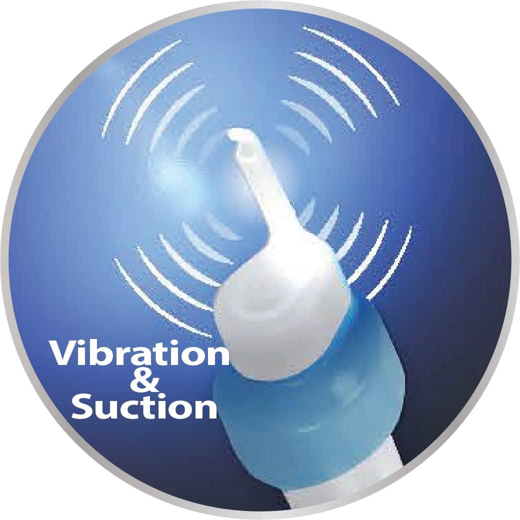 Wax Extract Ear Wax Remover with LED Light & Cleaning Brush - Gentle &  Effective Vibration &