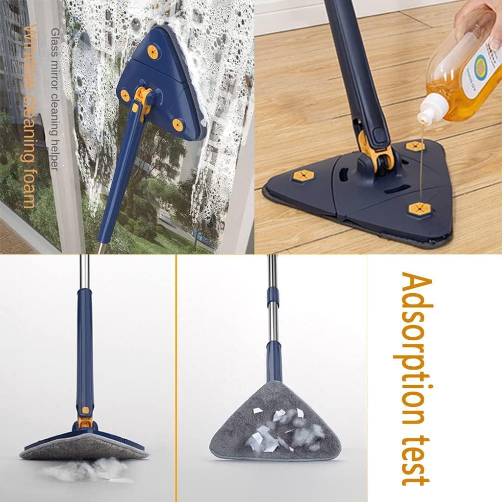 Multifunctional Baseboard Cleaning Brush Extendable Microfiber