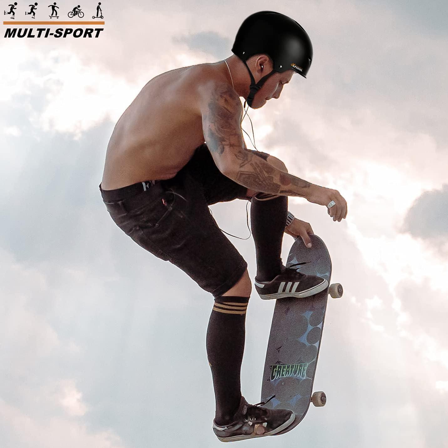 Skateboard Helmet Impact Resistance & Ventilation, MultiSport