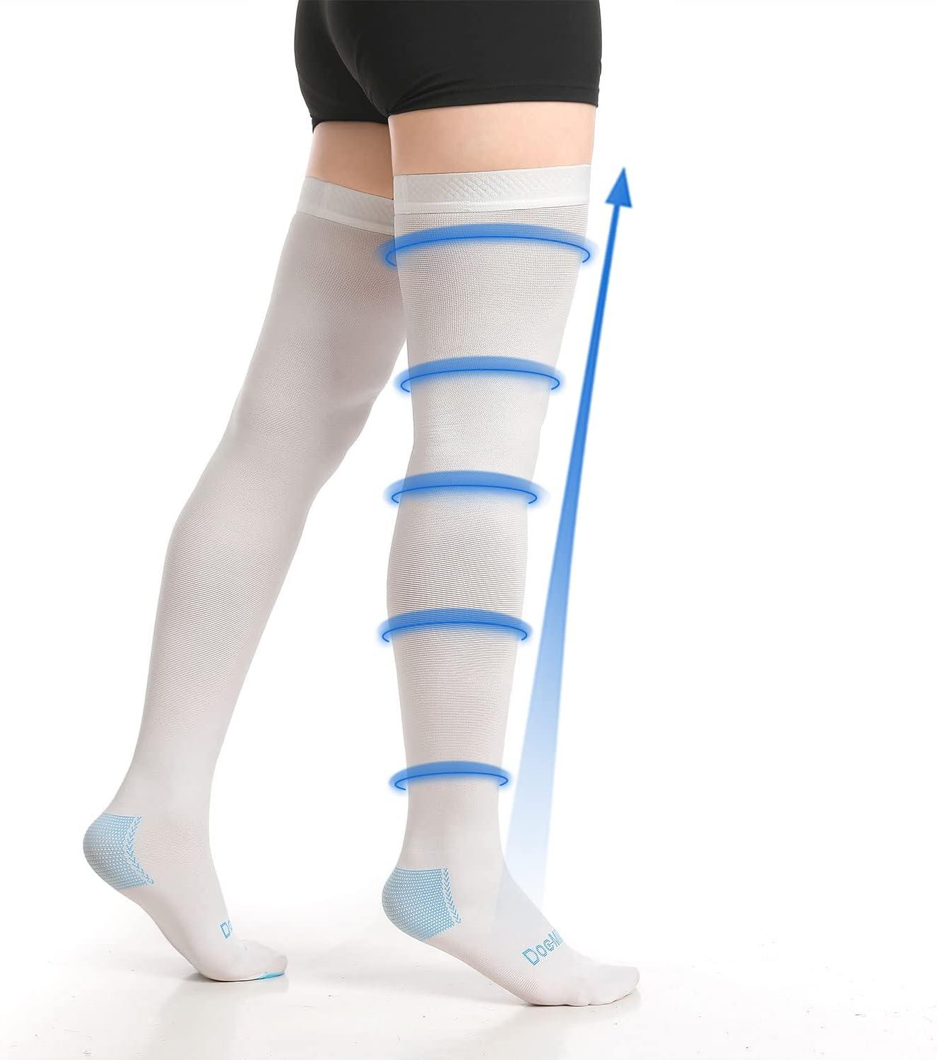Doc Miller Compression Socks for Women and Men 15-20mmHg, Knee High Comp…