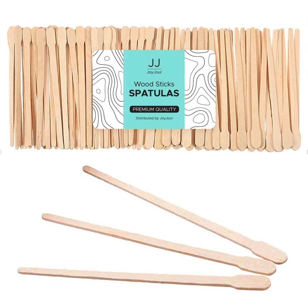 JoyJour Brow Wax Sticks Small Wax Spatulas Applicator Wood Craft
