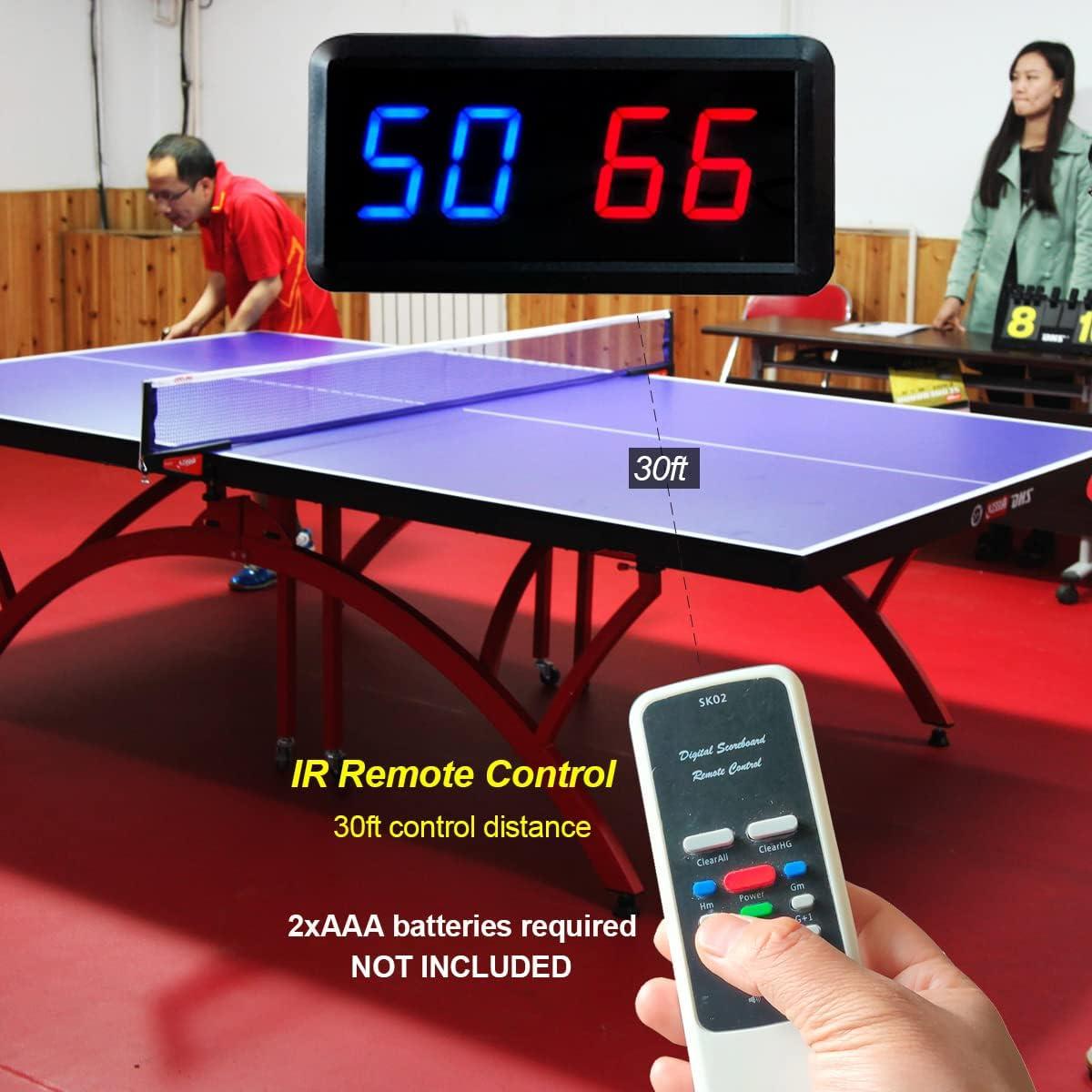 JHUNG GA YEI Portable Flip Scoreboard, Tabletop Score Keeper with 0-7  Rounds, Score Board for Volleyball Table Tennis Football Ping Pong  Badminton