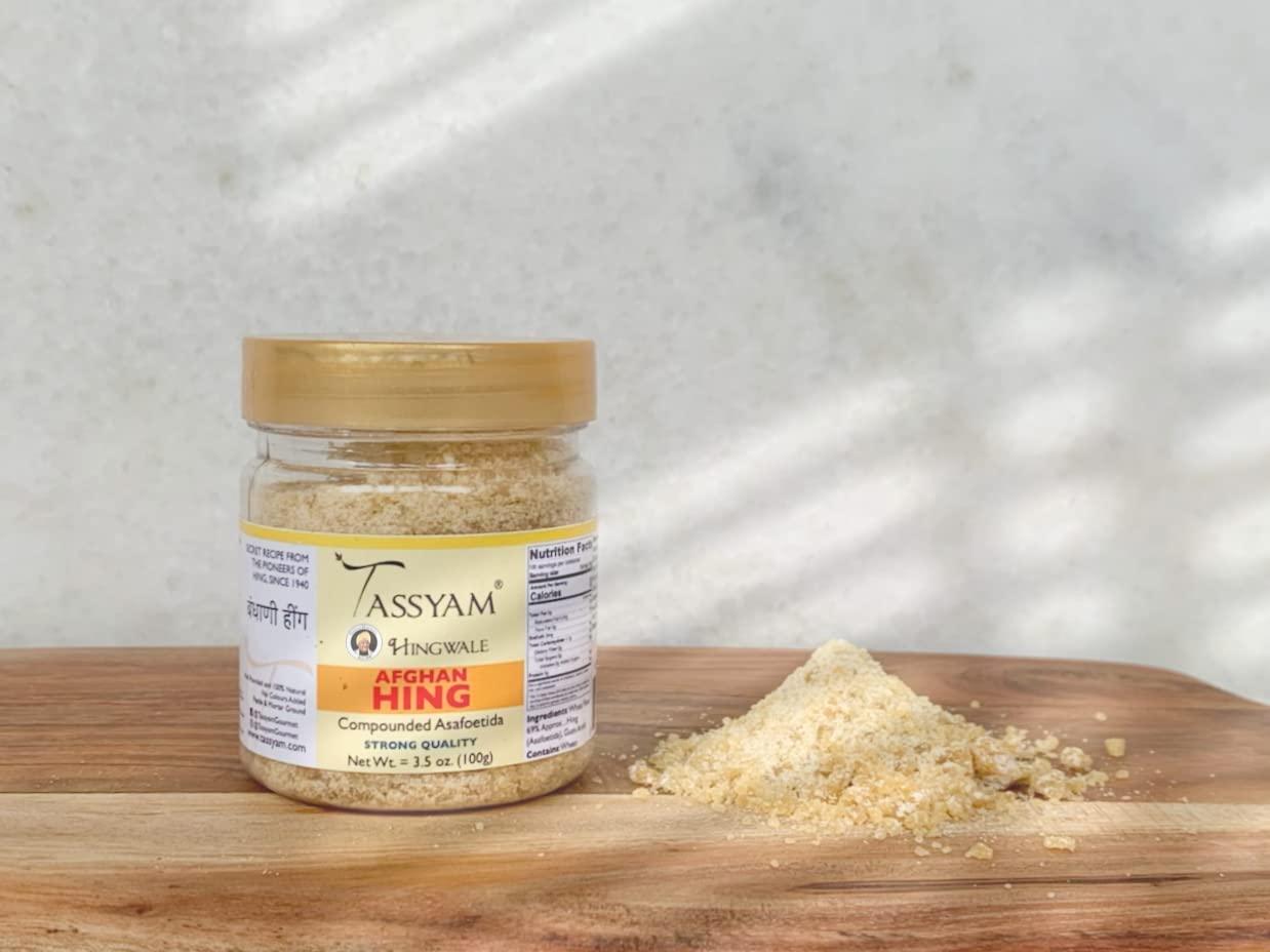 Tassyam Hingwale Asafetida 3.5 oz (100g) Afghan Hing Hand Pounded