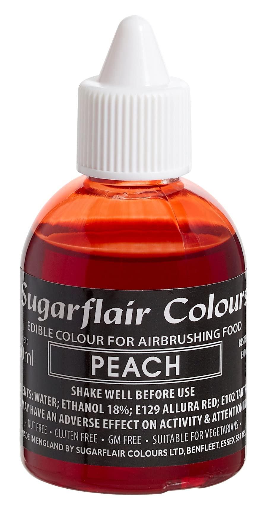 Sugarflair Peach Edible Airbrush Colour Edible Food Colouring