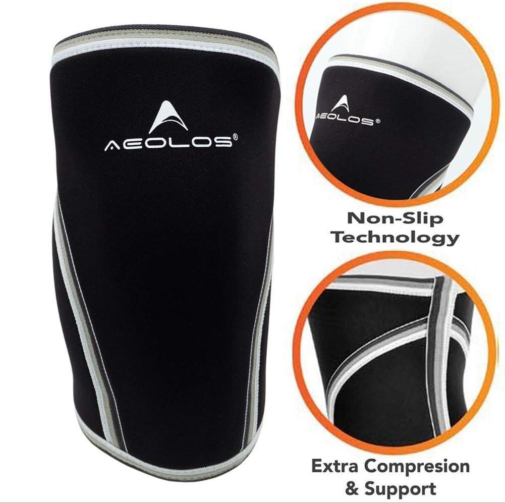 AEOLOS Knee Sleeves (1 Pair) 7mm Compression Knee Braces for Heavy