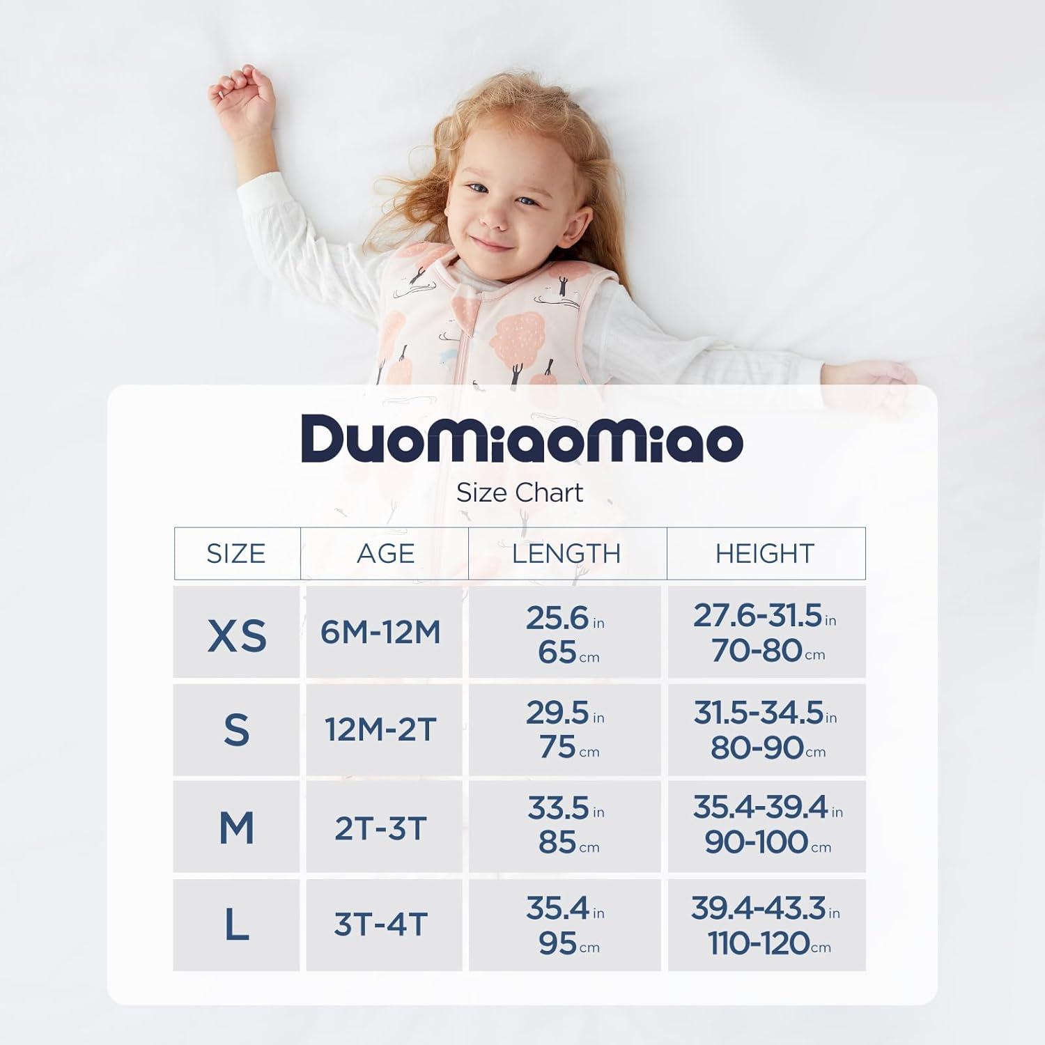 Duomiaomiao TOG Baby Sleep Sack with Feet, Winter Cotton